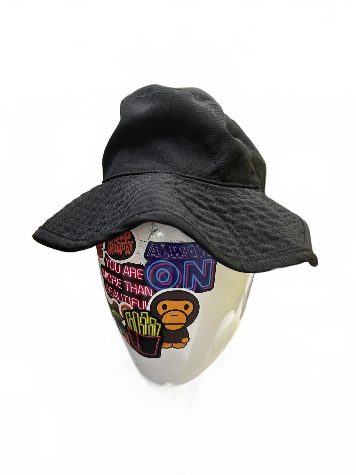 Designer Stylish Black Bucket Hat - Versatile Casual Accessory Size ONE SIZE - 2 Thumbnail
