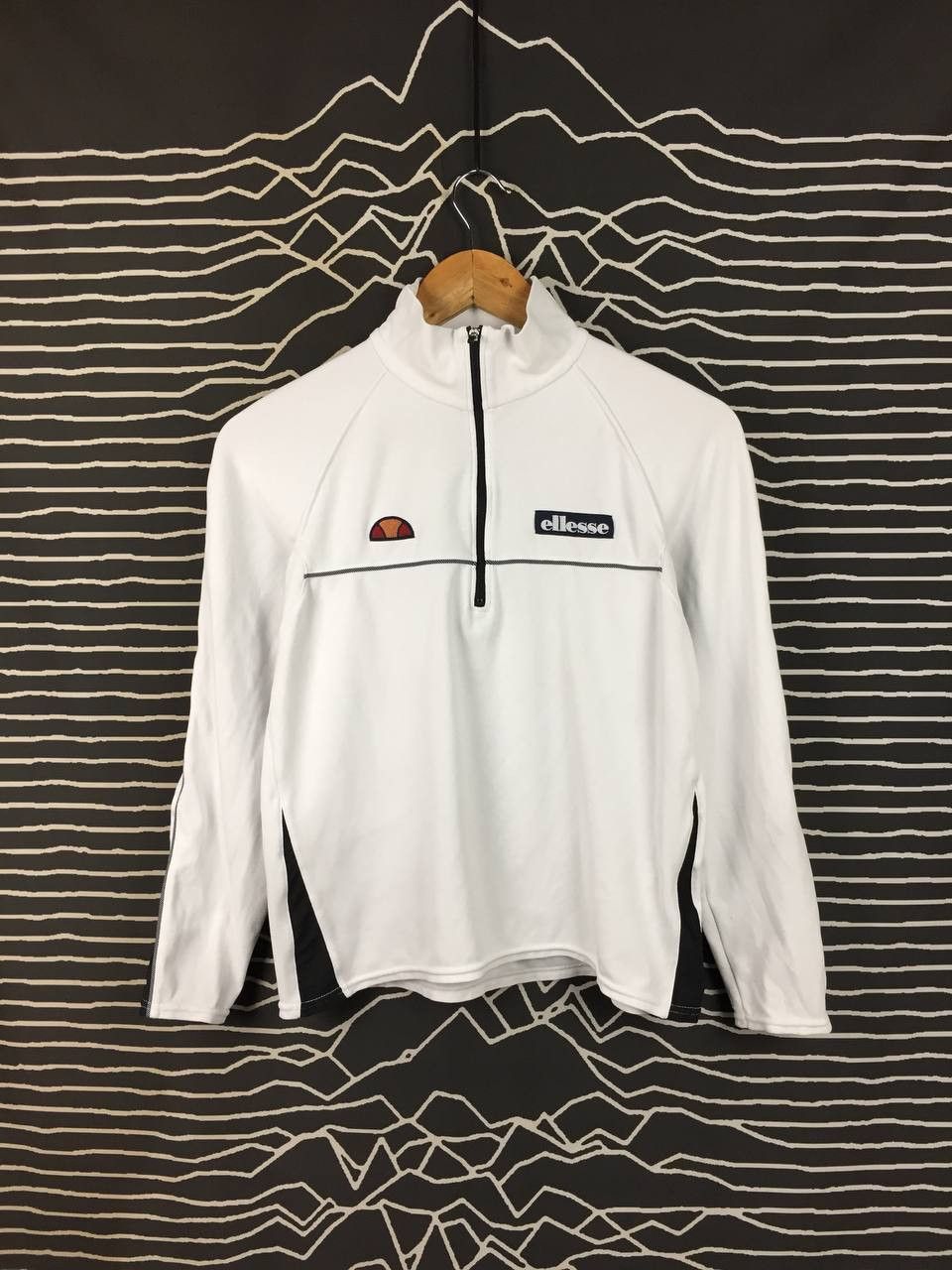 Ellesse Ellesse Ladies Quarter-Zip Pullover Technical Track Jacket Size L / US 10 / IT 46 - 2 Thumbnail