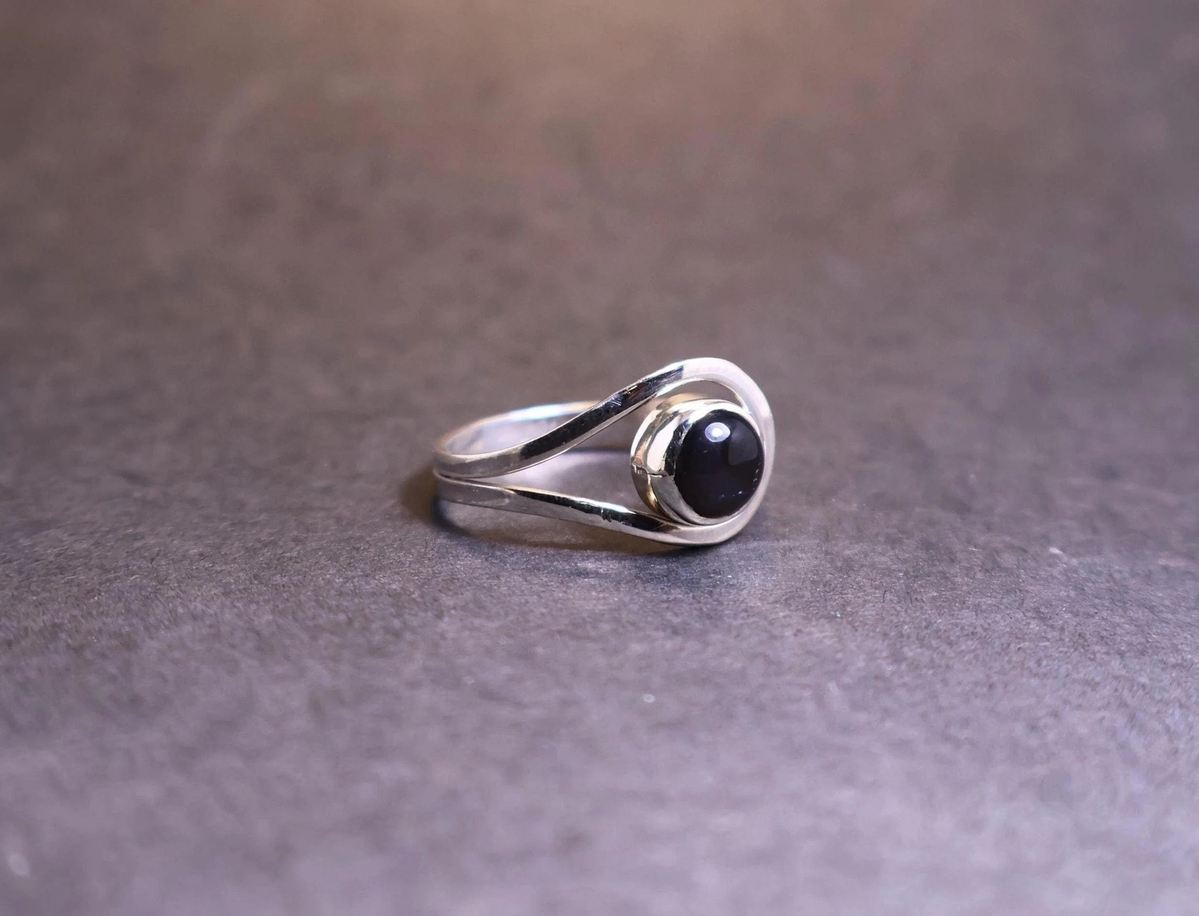 Handmade Black Onyx Ring, 925 Sterling Silver Ring, Handmade Jewelry, Size ONE SIZE - 4 Thumbnail