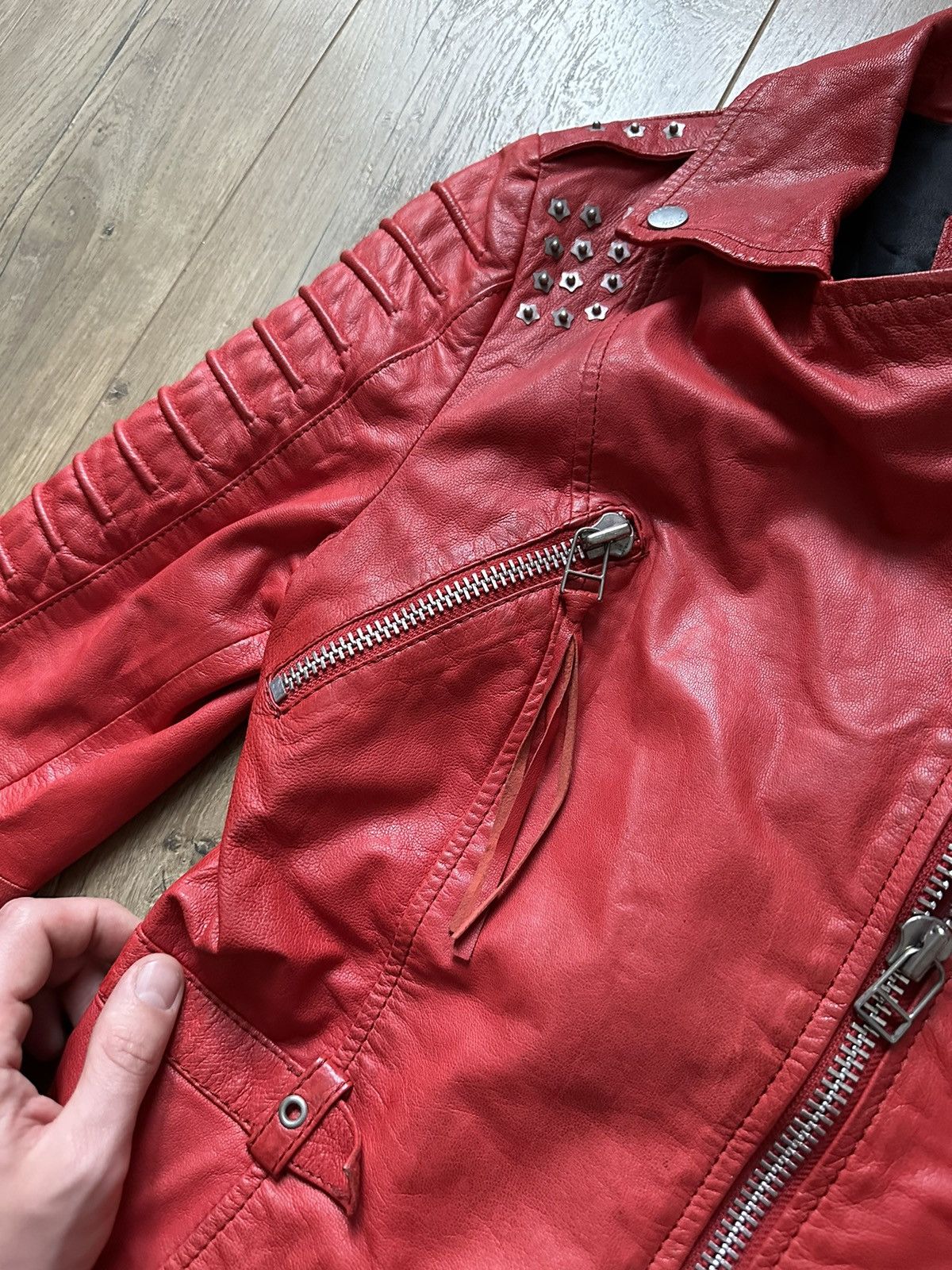 Japanese Brand Freaky Nation vintage glamour gothic leather jacket Size M / US 6-8 / IT 42-44 - 9 Thumbnail