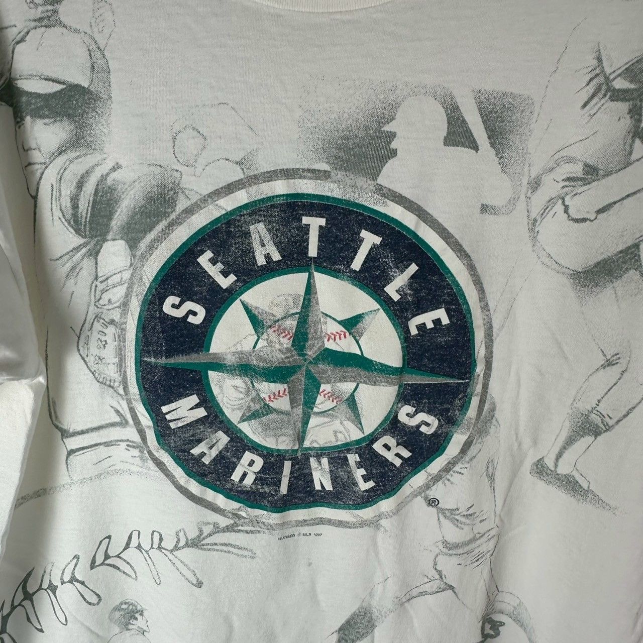 Vintage Vintage 1997 Seattle Mariners Baseball AOP MLB T-shirt Size US XL / EU 56 / 4 - 2 Thumbnail