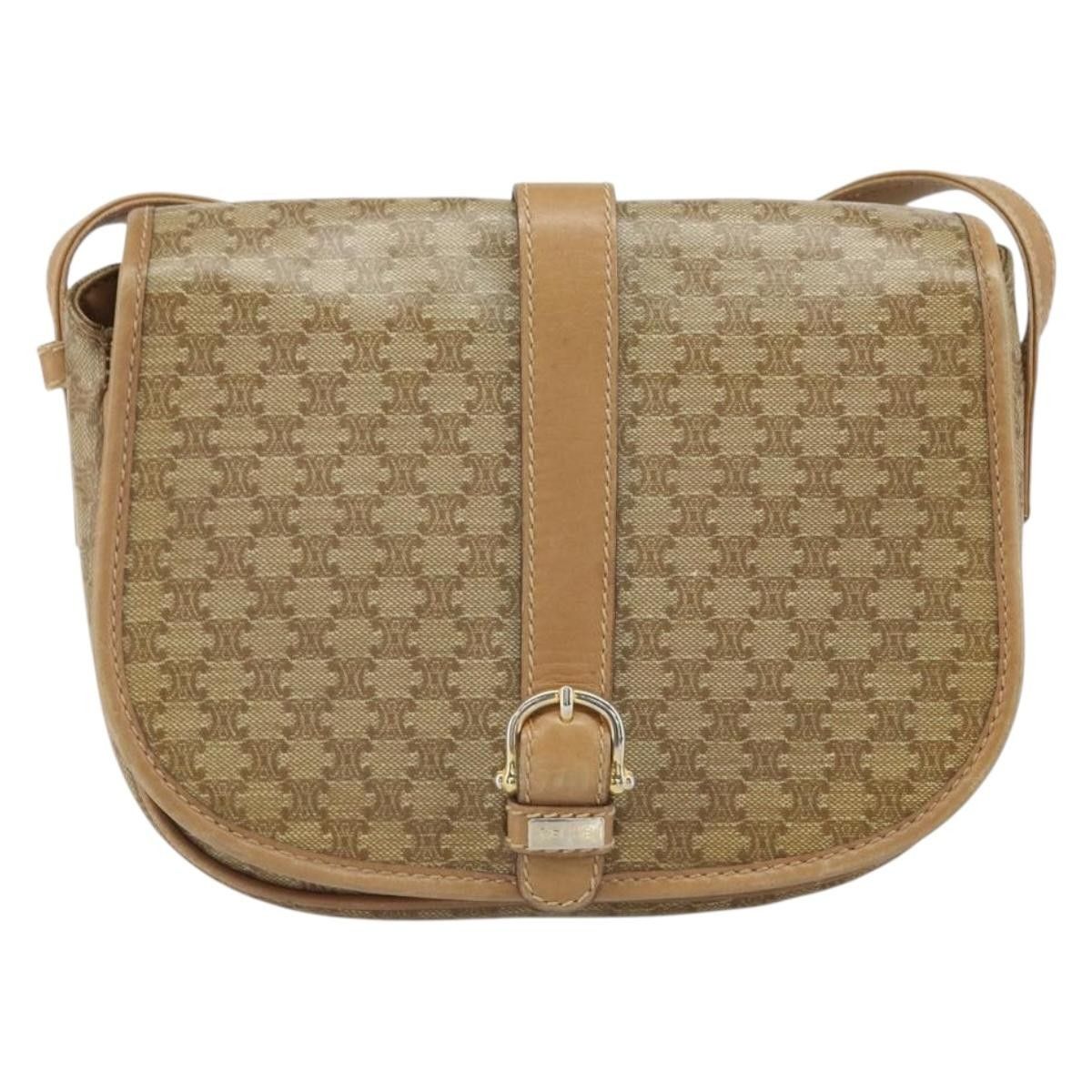 Celine Celine Vintage Macadam Shoulder Bag Canvas Size ONE SIZE - 1 Thumbnail