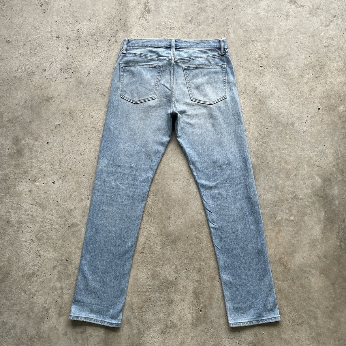 Japanese Brand Vintage Japanese Ripped Wash Blue Faded Skinny Jeans Pants Size US 32 / EU 48 - 10 Thumbnail
