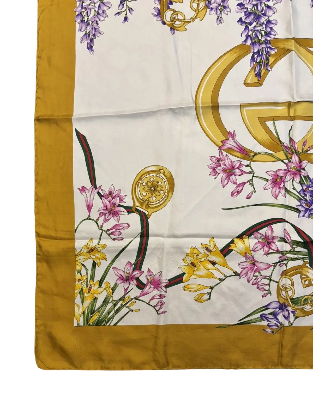 Gucci Gucci Flora GG silk scarf Size ONE SIZE - 5 Thumbnail