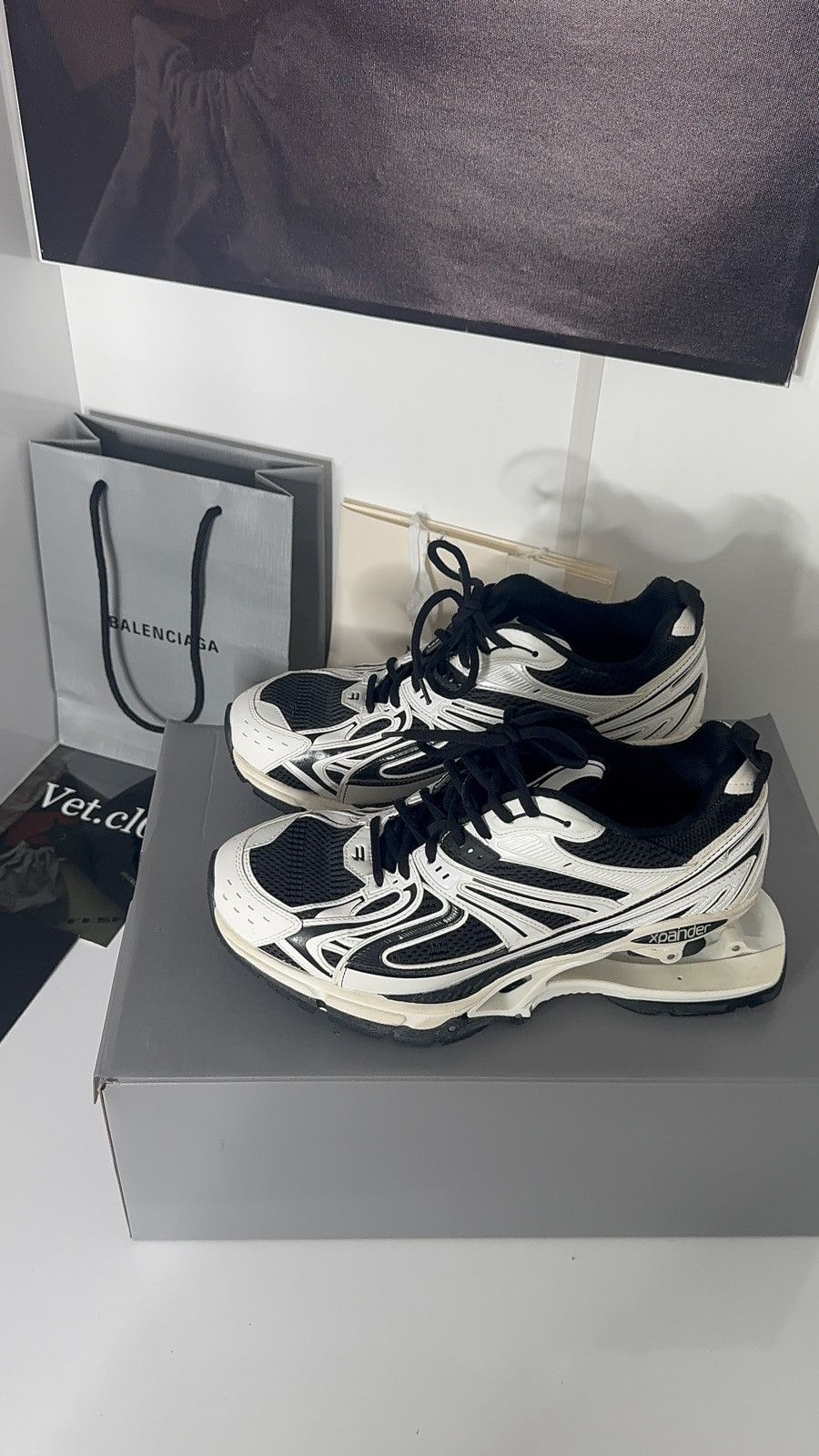 Balenciaga ✅ Balenciaga X-Pander White Black 42 Size US 9 / EU 42 - 2 Thumbnail