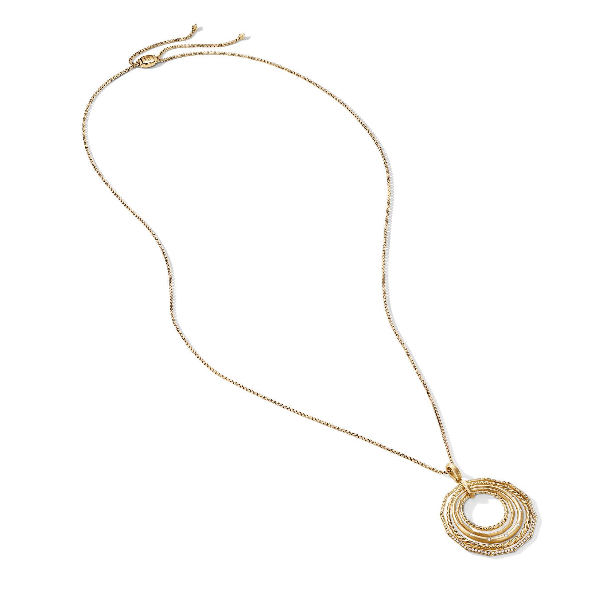 David Yurman o1w1db10325 Necklace in 18K Yellow Gold with Diamonds & 45mm Size ONE SIZE - 3 Thumbnail