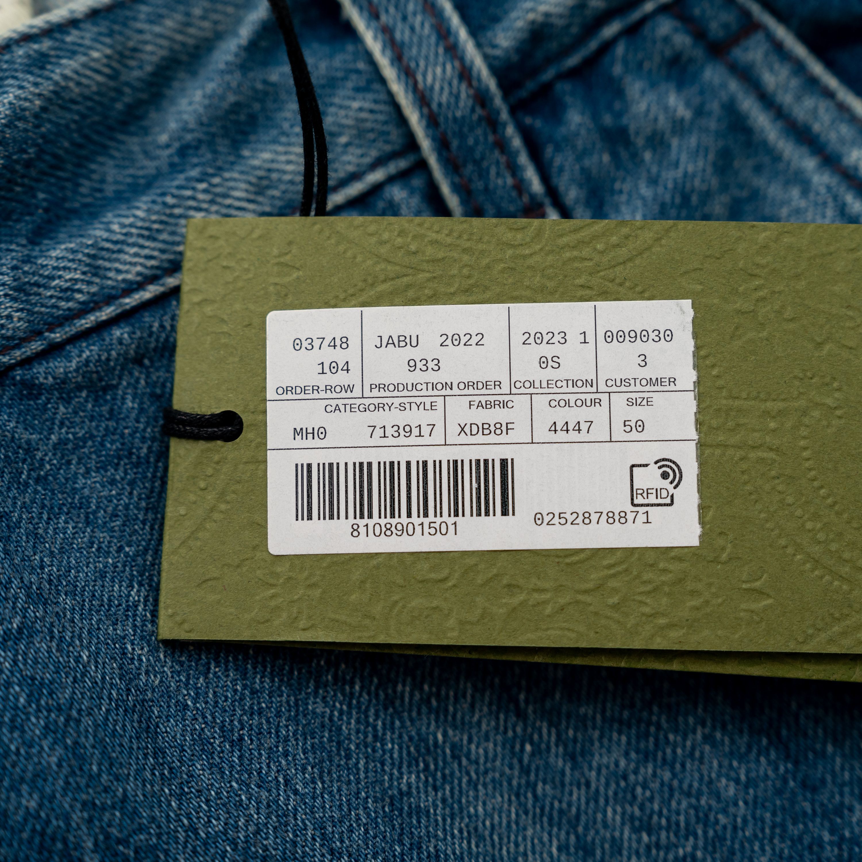 Gucci 50 L - Gucci Washed Jeans Organic Denim Pant with Patch Blue Size US 34 / EU 50 - 8 Thumbnail