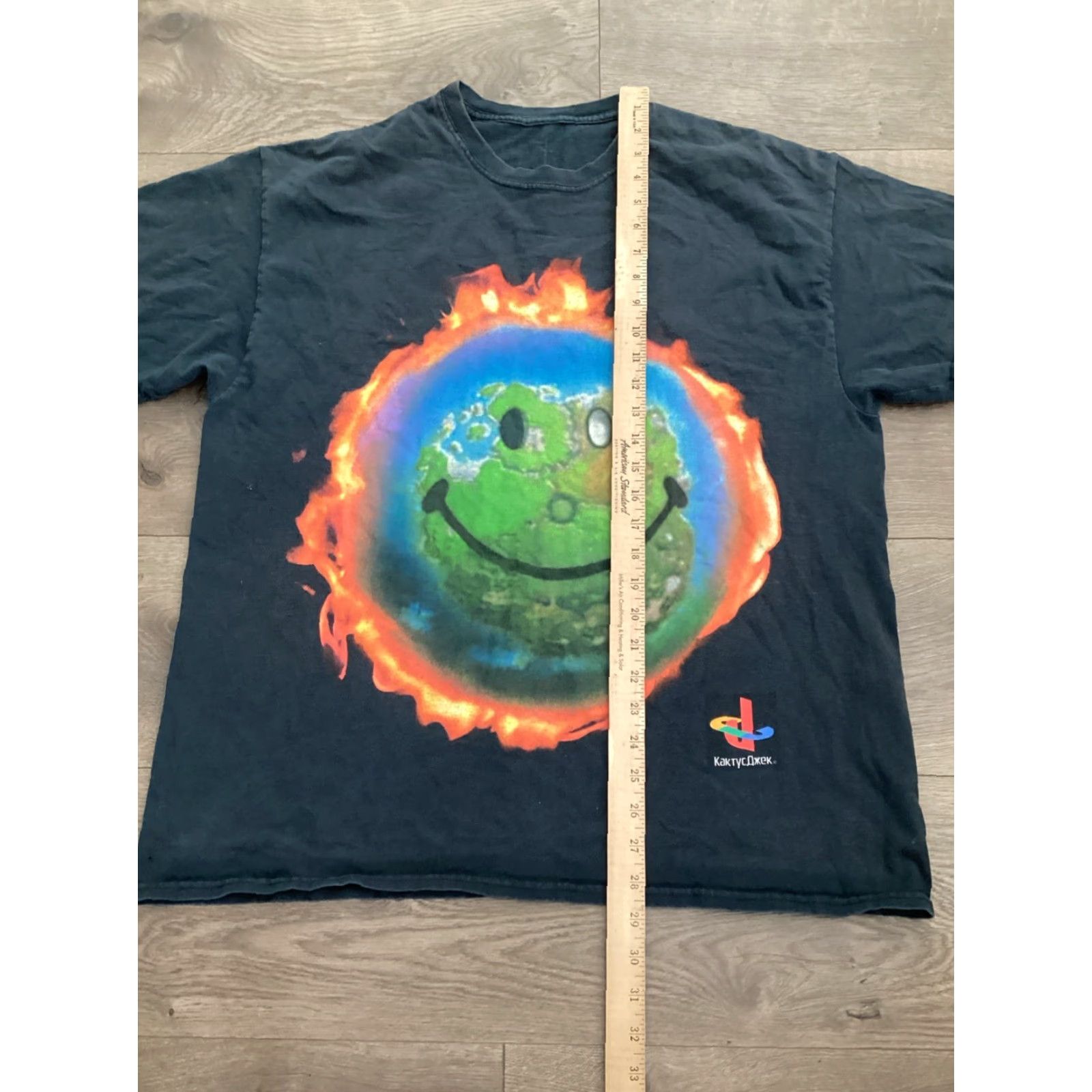 Vintage Cactus Jack X Fortnite The Scotts World Map T-Shirt Large Black Short Sleeve Mens Size US L / EU 52-54 / 3 - 6 Thumbnail