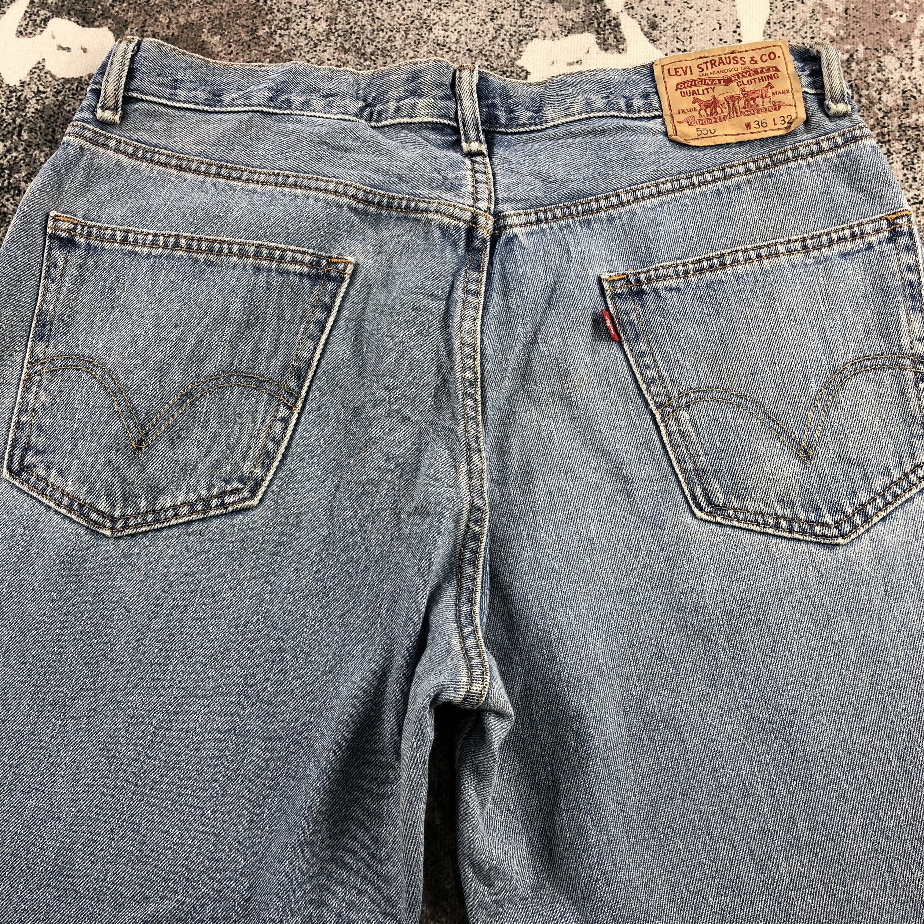 Levi's Vintage Levis 550 Jeans Relaxed Fit Denim KJ869 Size US 36 / EU 52 - 4 Thumbnail