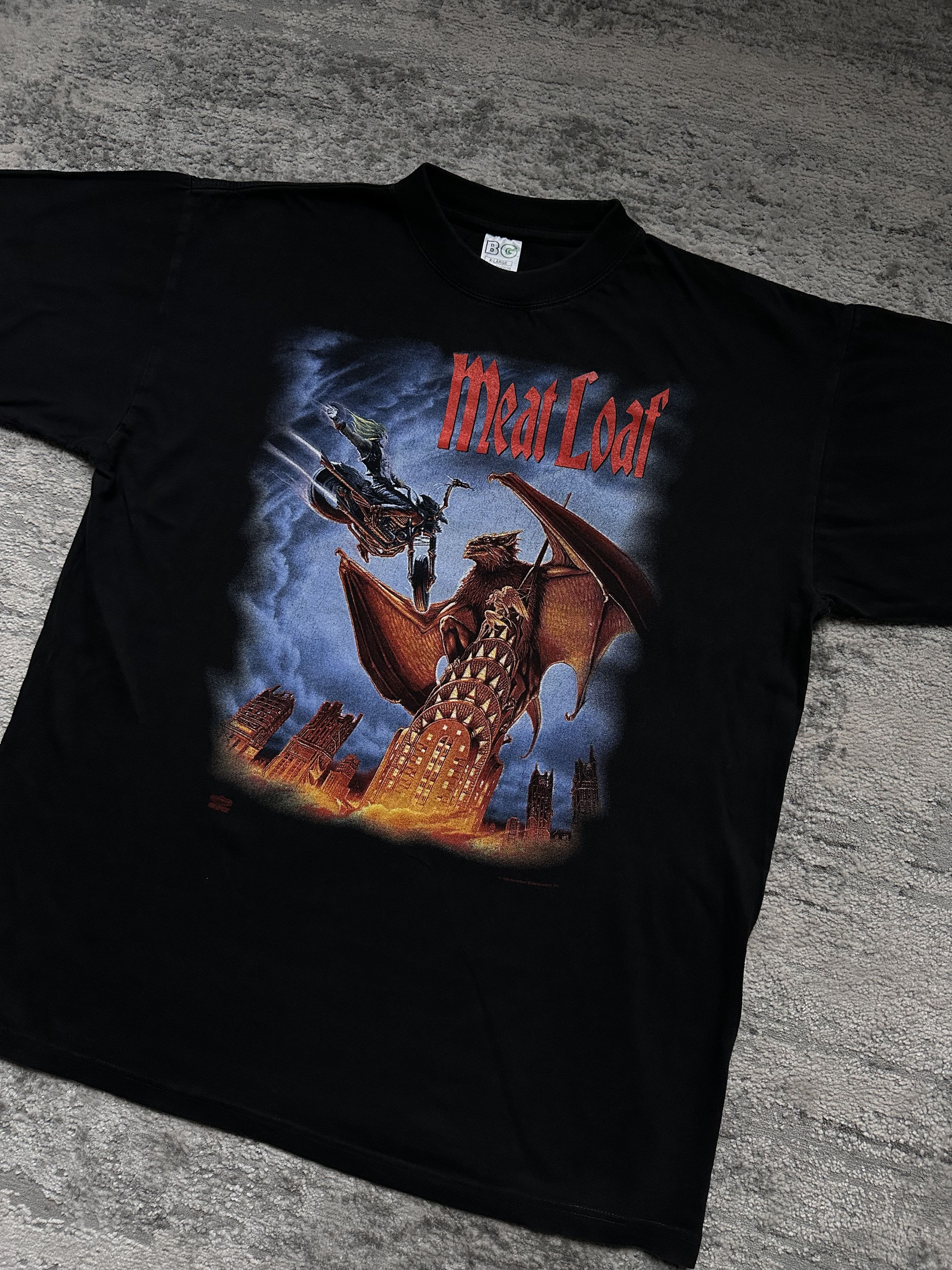 Vintage Meat Loaf vintage t shirt Size US XL / EU 56 / 4 - 2 Thumbnail