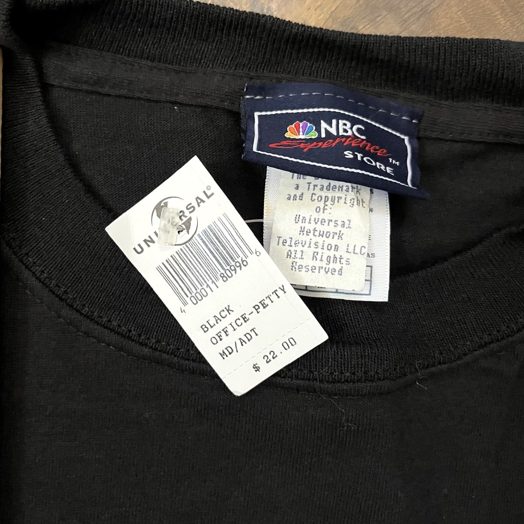 Vintage VINTAGE NBC The Office T-Shirt Unisex Adults M Black Short Sleeve Round Neck 90s Funny Graphic Print Double Sided VTG Y2K NEW Size US M / EU 48-50 / 2 - 7 Thumbnail