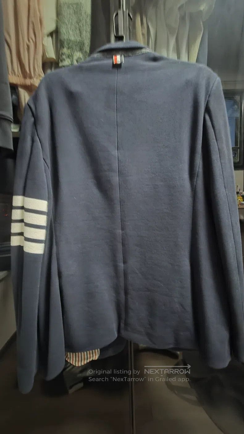 Thom Browne Thom Browne Classic Four Stripe Suit Jacket - Navy Size US XXL / EU 58 / 5 - 5 Thumbnail