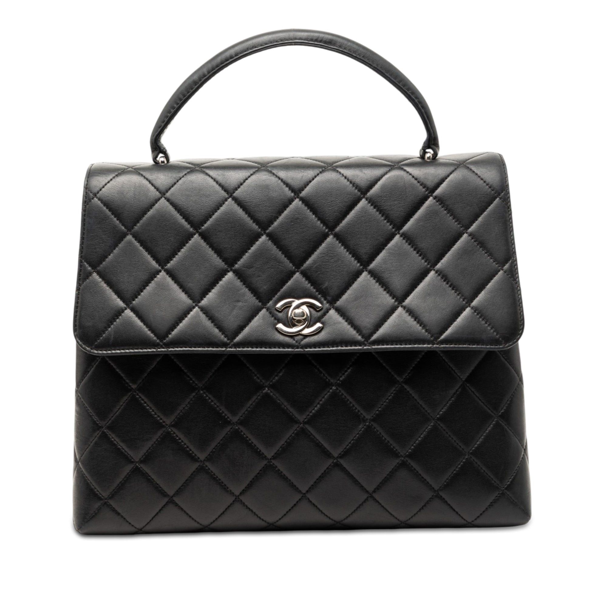 Chanel Quilted Lambskin Kelly Top Handle Bag Size ONE SIZE - 1 Thumbnail