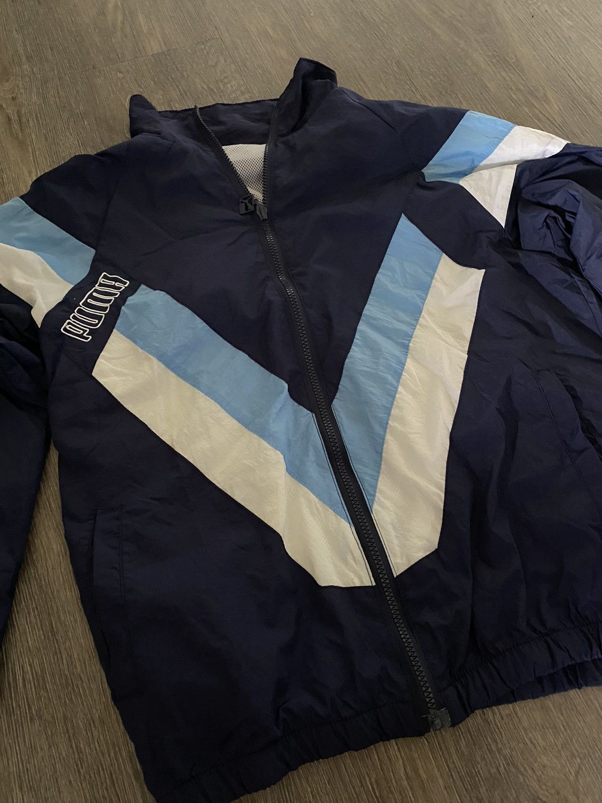 Puma Vintage Puma Windbreaker Size US L / EU 52-54 / 3 - 2 Thumbnail