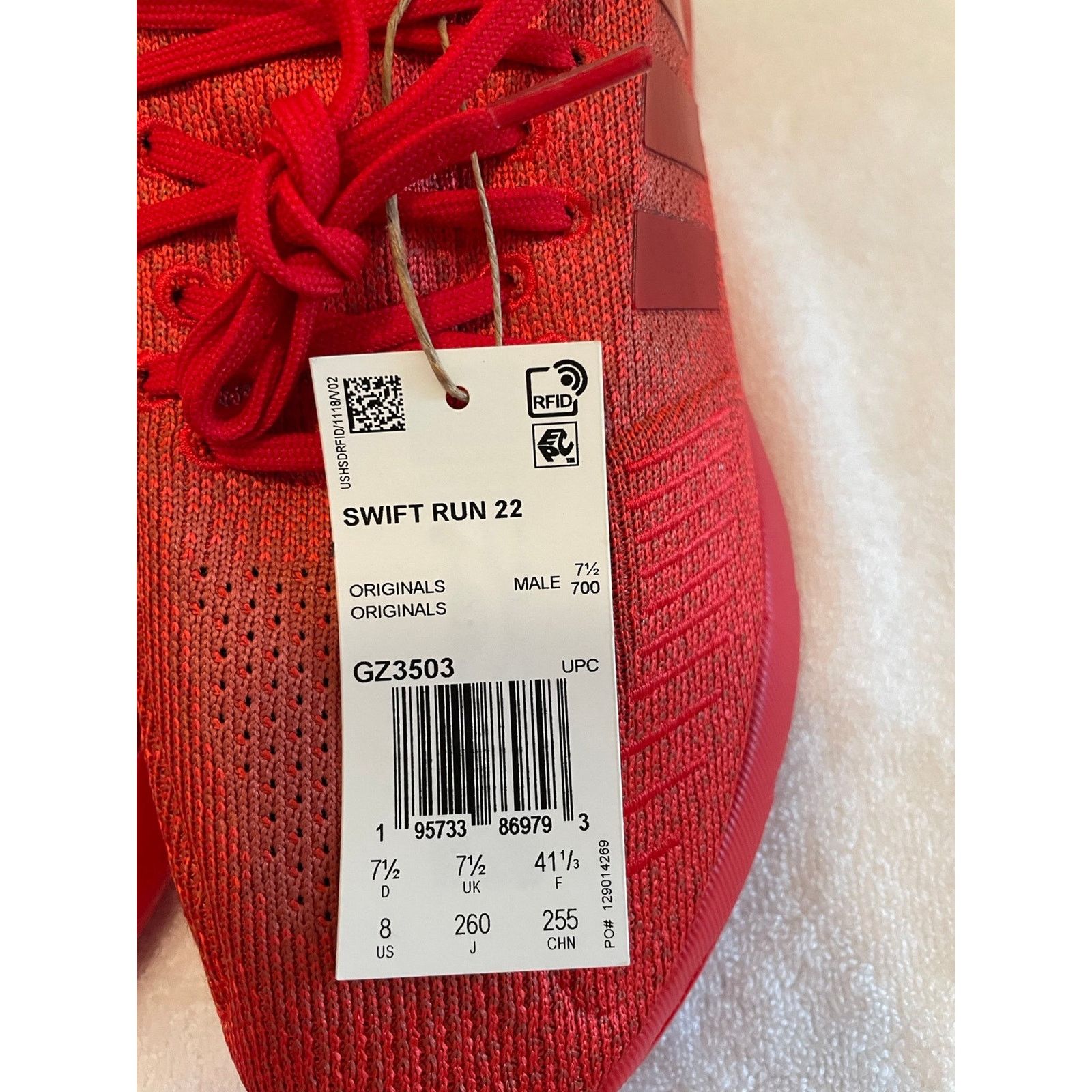 Adidas Adidas Red Swift Run 22 Sneaker- Men’s Size 8 Size US 8 / EU 41 - 11 Thumbnail
