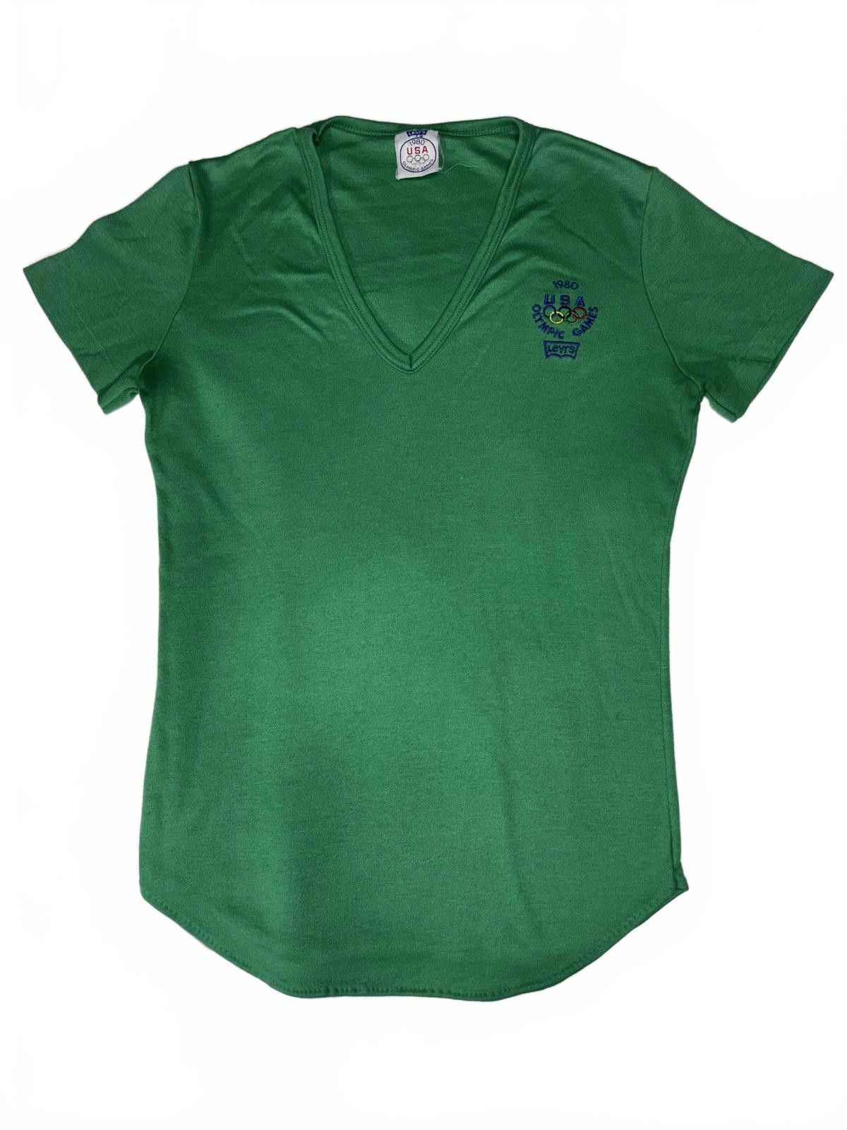 Levi's Levi's 1980 USA Olympic Games V-Neck Tee - Green Size S / US 4 / IT 40 - 1 Thumbnail