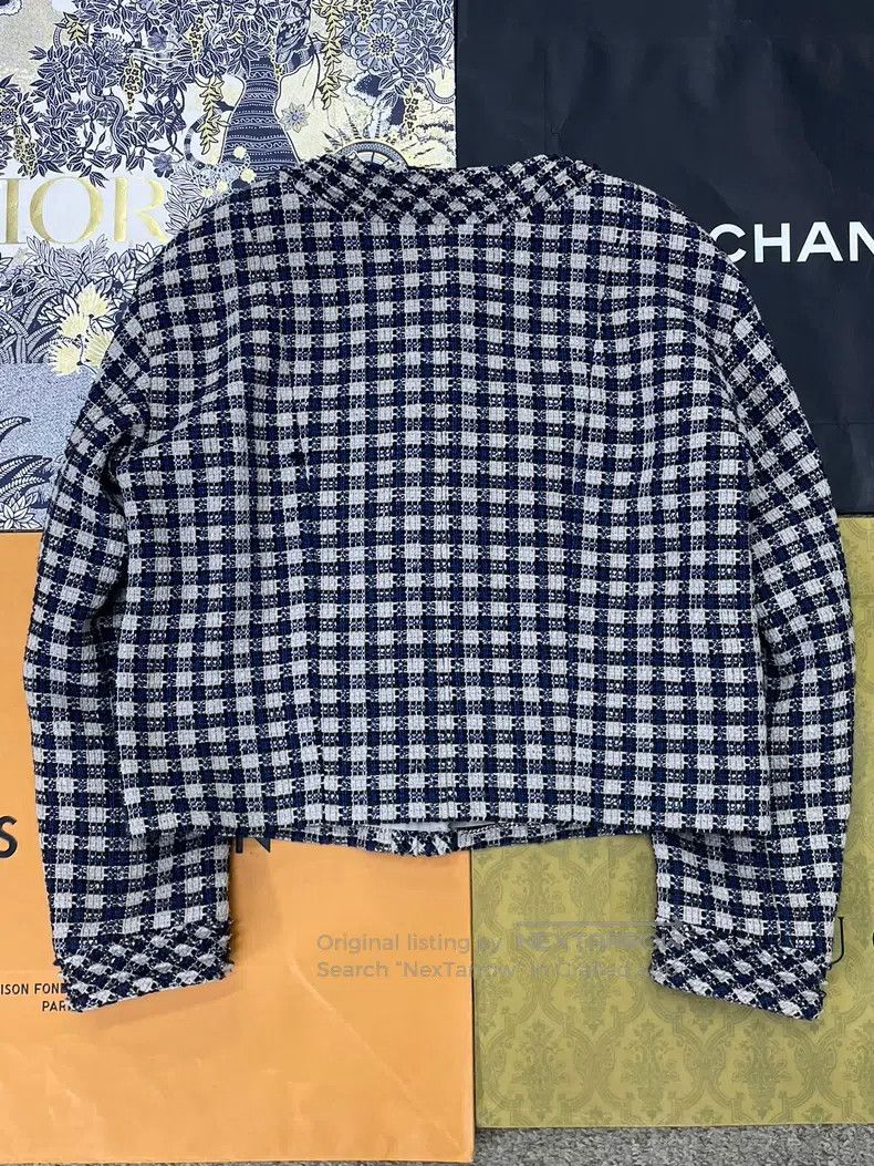 Chanel Chanel Paid colour-blocked woven four-pocket jacket Size XS / US 0-2 / IT 36-38 - 3 Thumbnail