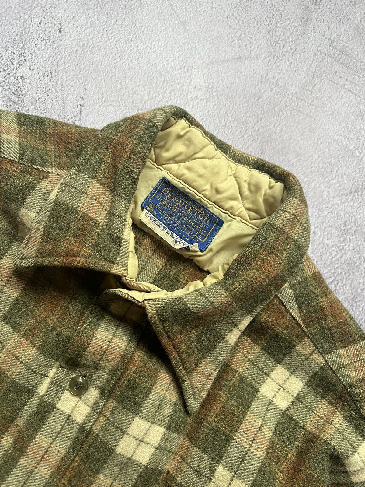 Pendleton × Vintage Vintage 80s 90s Pendleton Wool Over Shirt Size US S / EU 44-46 / 1 - 7 Thumbnail