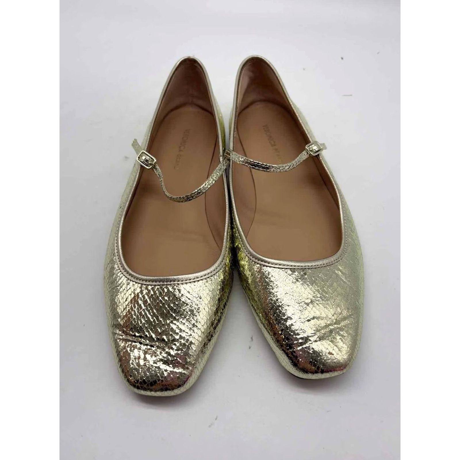 Veronica Beard Veronica Beard Mary Jane Flats Gold Size 7 Size US 7 / IT 37 - 5 Thumbnail
