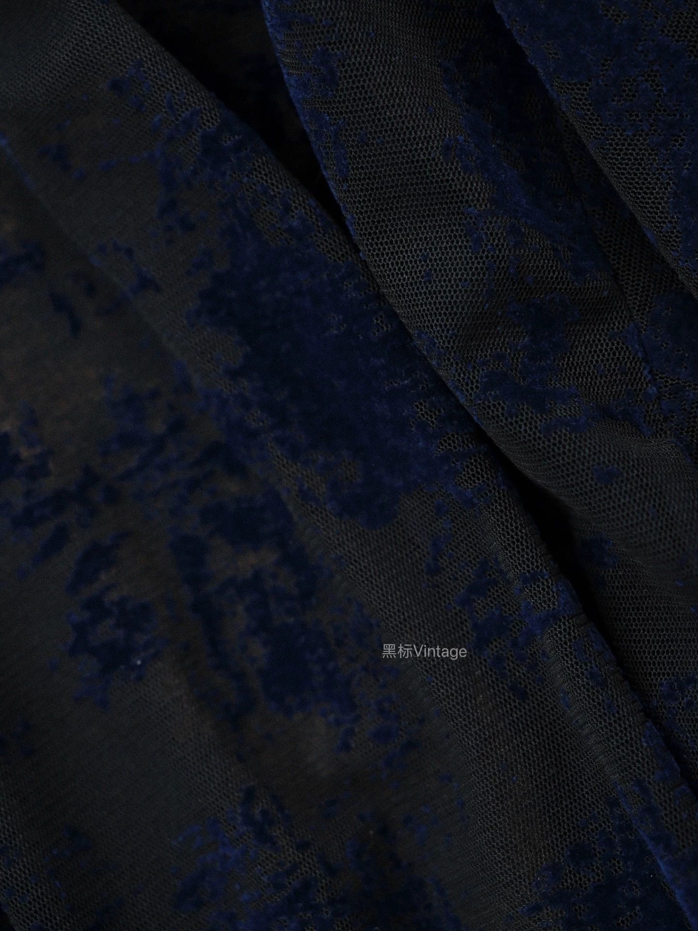 Yohji Yamamoto Yohji Yamamoto 19ss Vintage Blue Velvet Mesh Tee Size US M / EU 48-50 / 2 - 7 Thumbnail