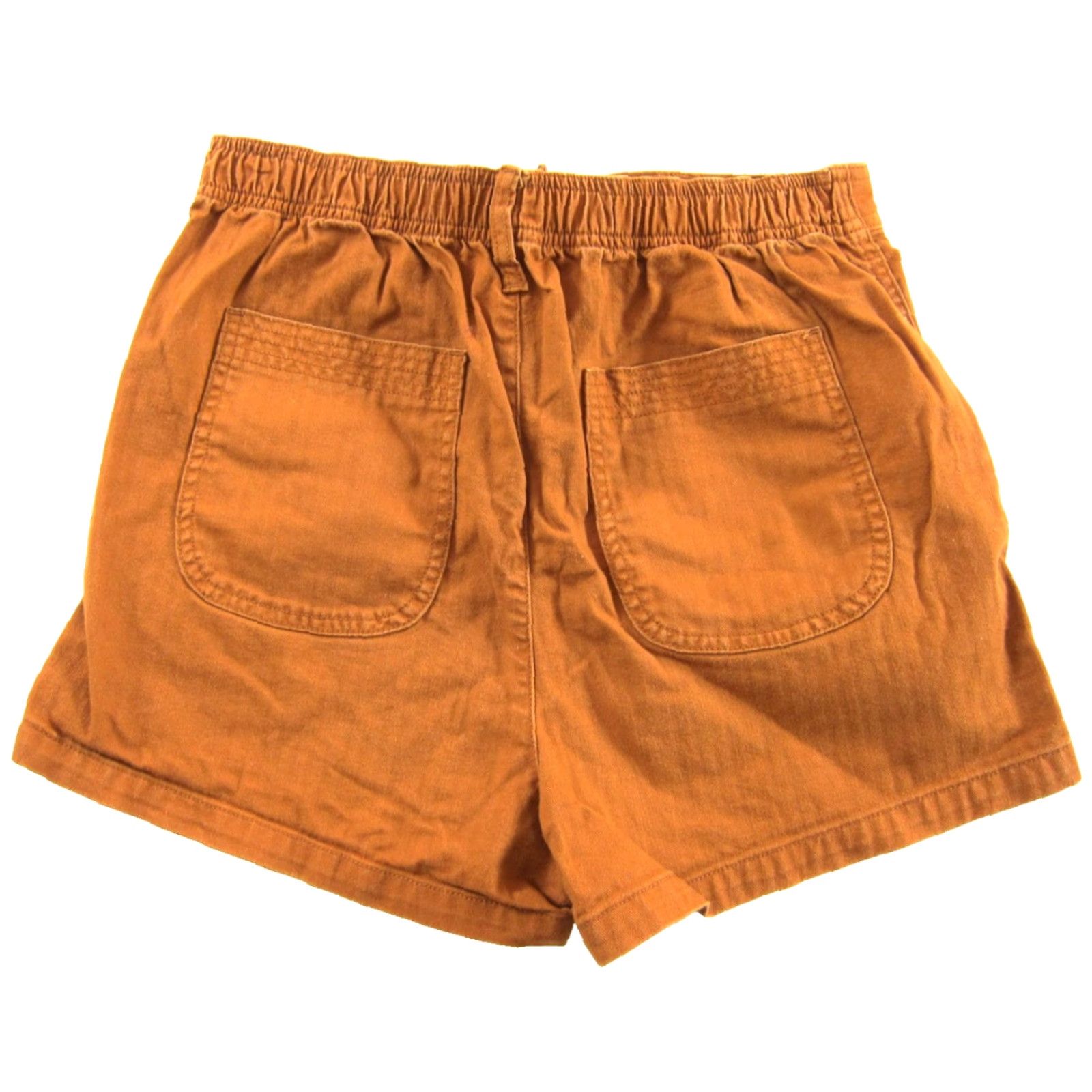 Madewell Madewell Cotton Stretch Rust Orange Elastic Waist Pocket High Rise Shorts S Womens Size 28" / US 6 / IT 42 - 2 Thumbnail