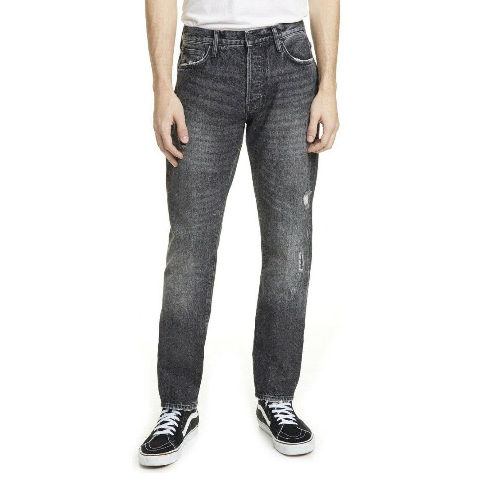 Ovadia & Sons Ovadia & Sons Men's Straight Taper Jeans Black Denim Size 32 Size US 32 / EU 48 - 1 Thumbnail