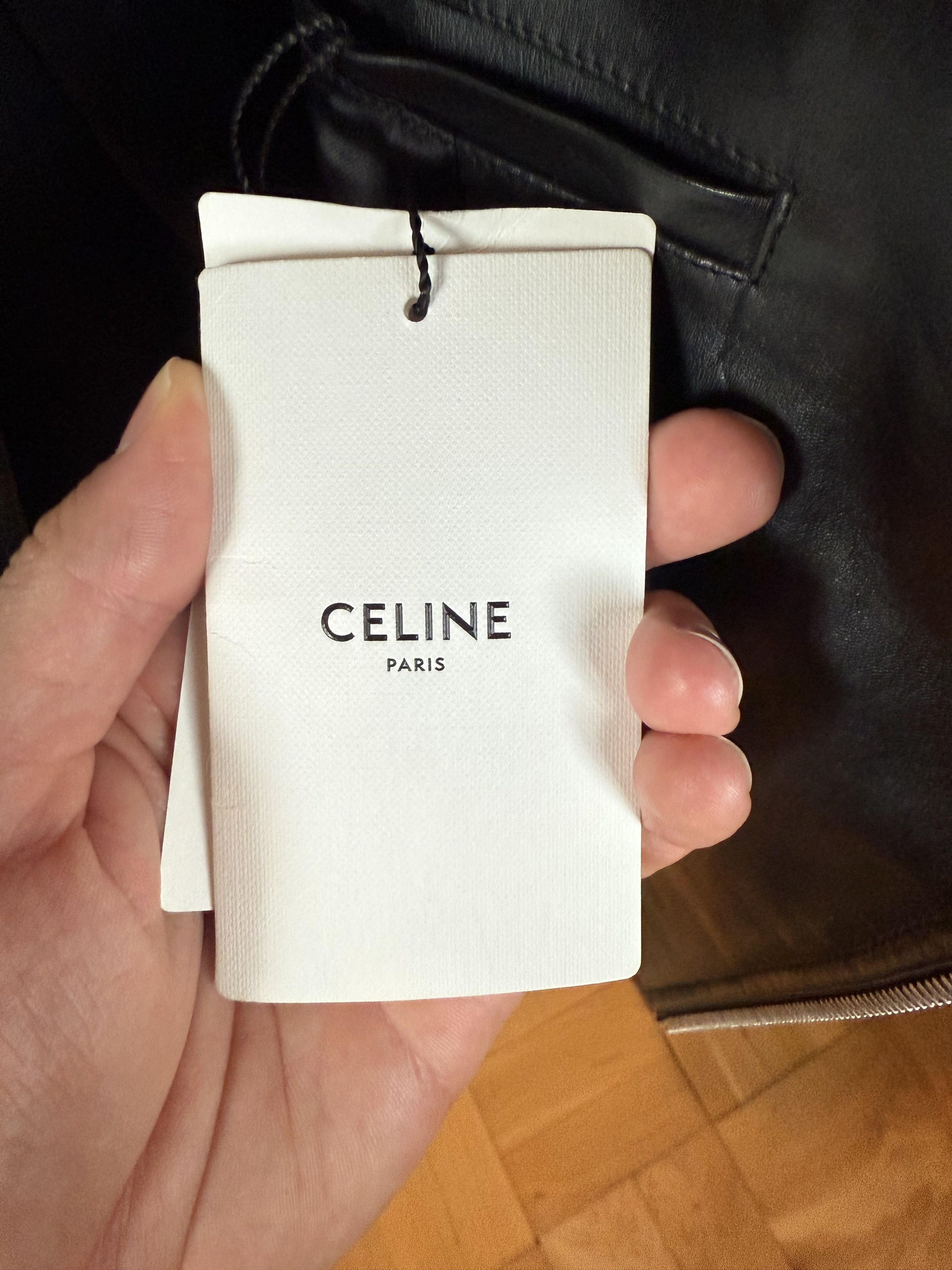 Celine Black/White Biker Jacket Size US M / EU 48-50 / 2 - 10 Thumbnail