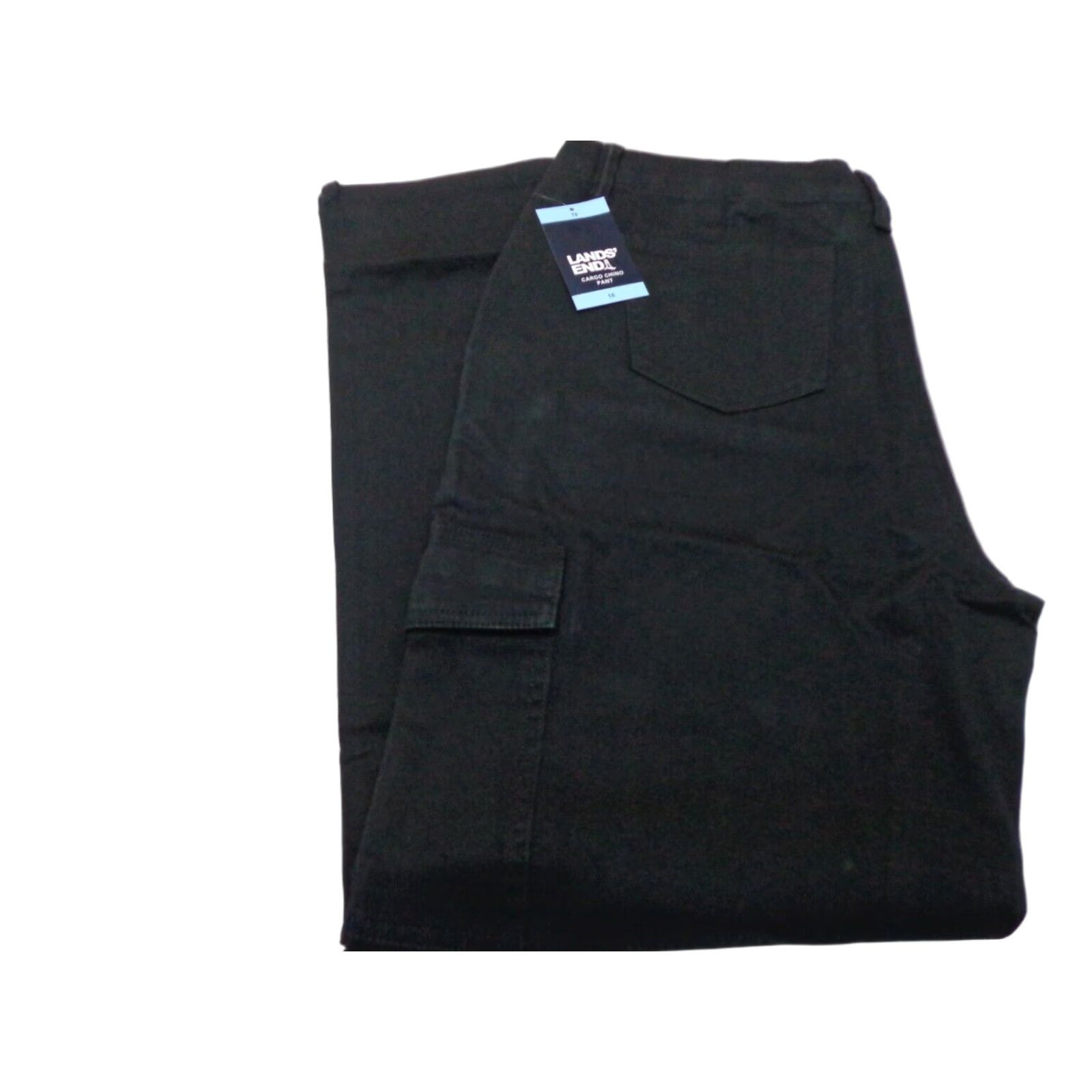 Lands' End Lands' End Women's Cargo Chino Pants Black Size 10 NEW Size 32" / US 10 / IT 46 - 1 Thumbnail