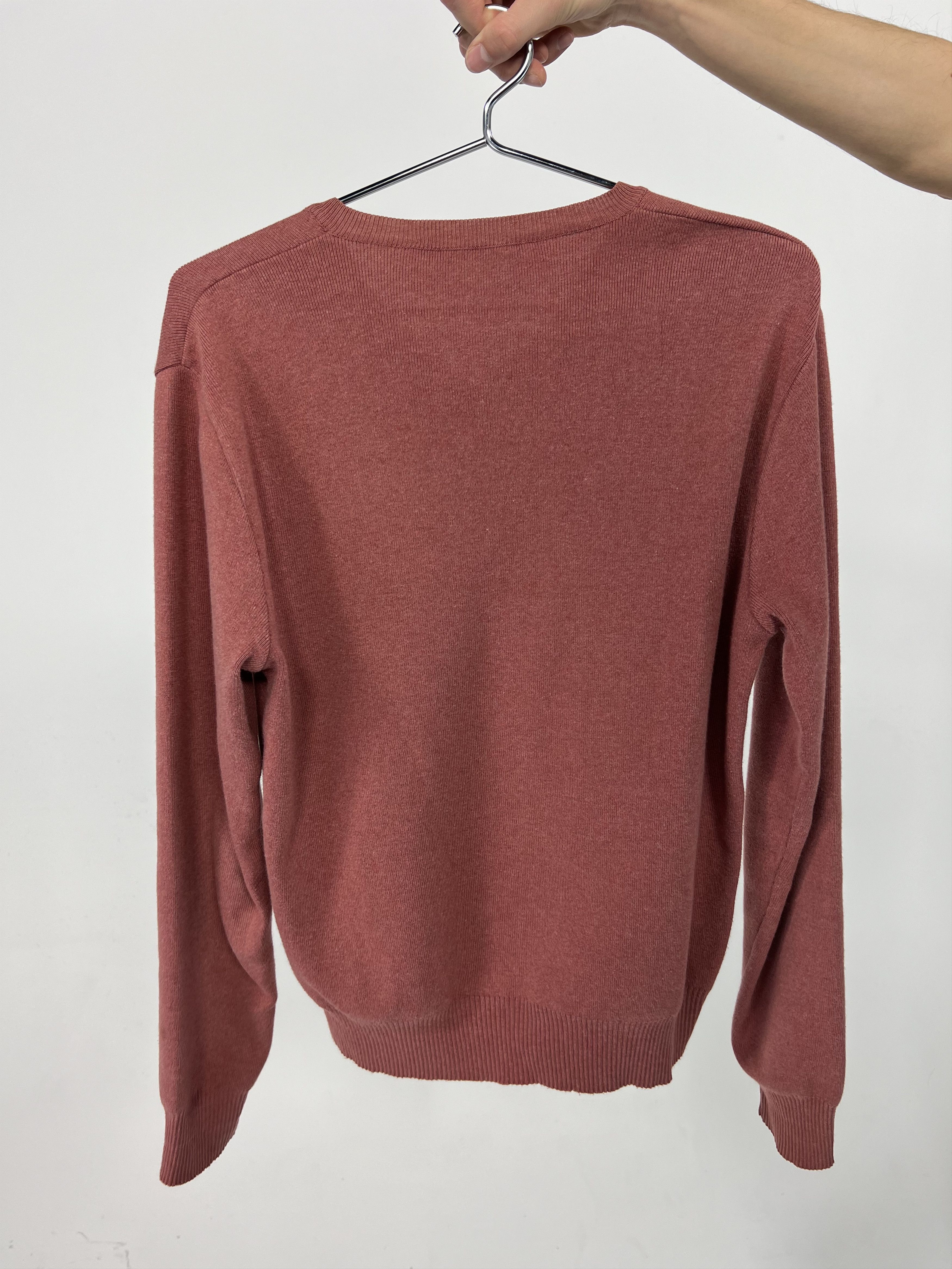 Raf by Raf Simons RAF BY RAF SIMONS Salmon V-Neck Sweater Size US S / EU 44-46 / 1 - 6 Thumbnail