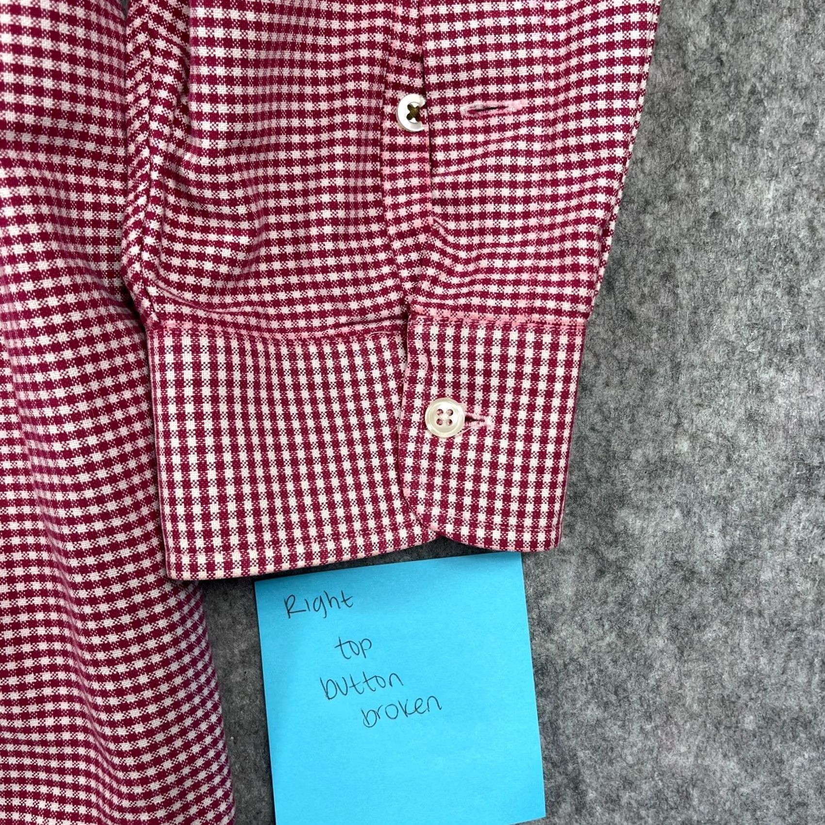 Ralph Lauren Ralph Lauren Button-Down Shirt Mens Large Red White Gingham Plaid Casual Workwear 90s Classic Size US L / EU 52-54 / 3 - 6 Thumbnail