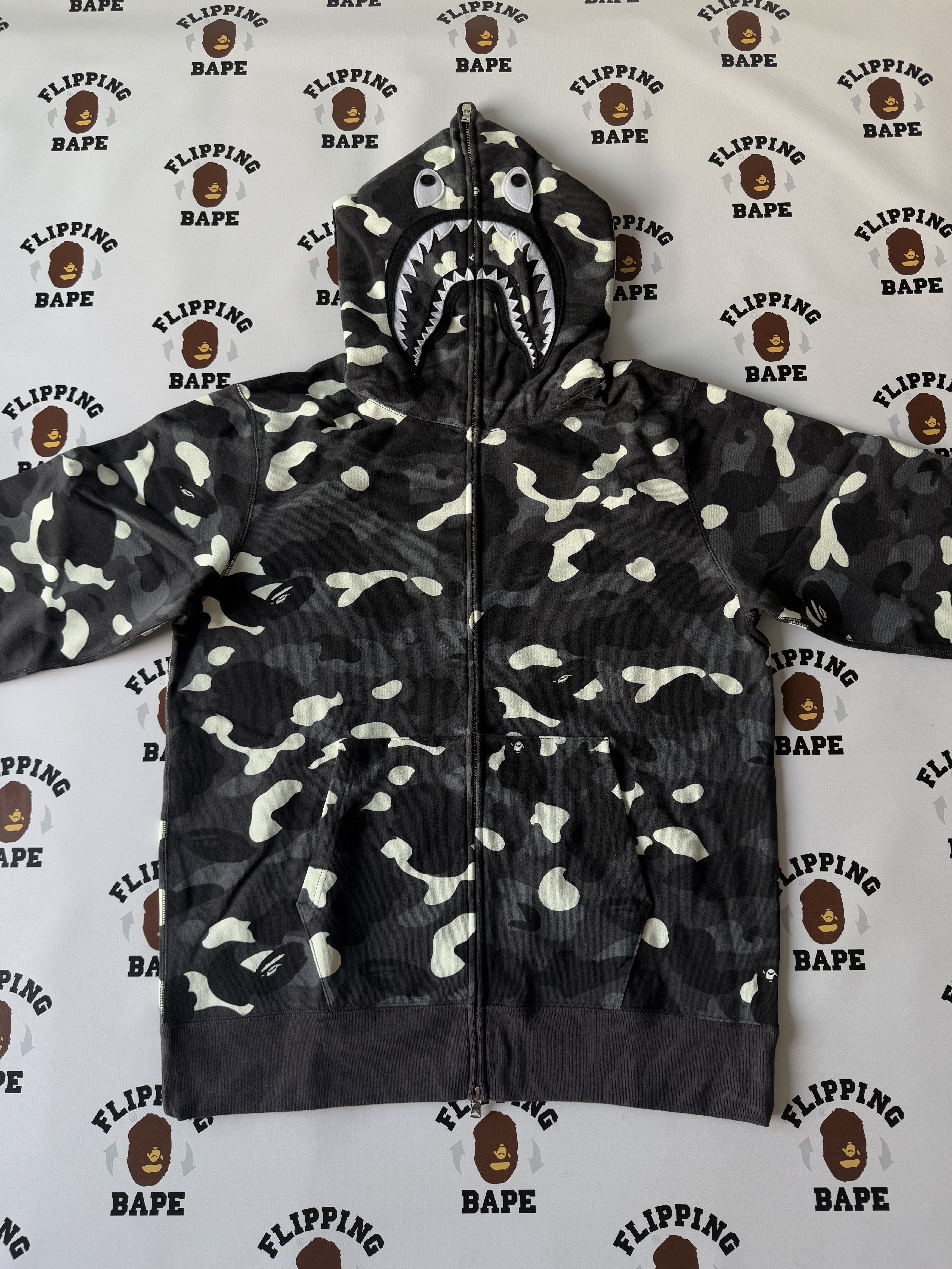Bape BAPE CITY CAMO SHARK FULL ZIP HOOODIE (SS23) Size US XL / EU 56 / 4 - 11 Thumbnail