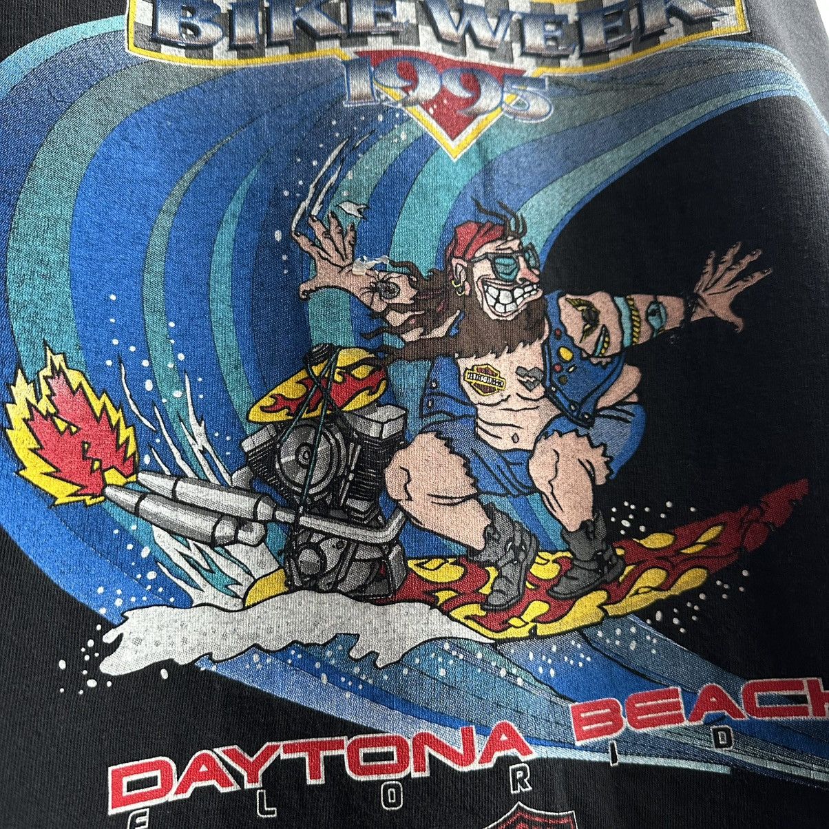 Harley Davidson × Vintage Vintage 1994 Harley Davidson Daytona Beach Bike Week Shirt Size US XL / EU 56 / 4 - 4 Thumbnail