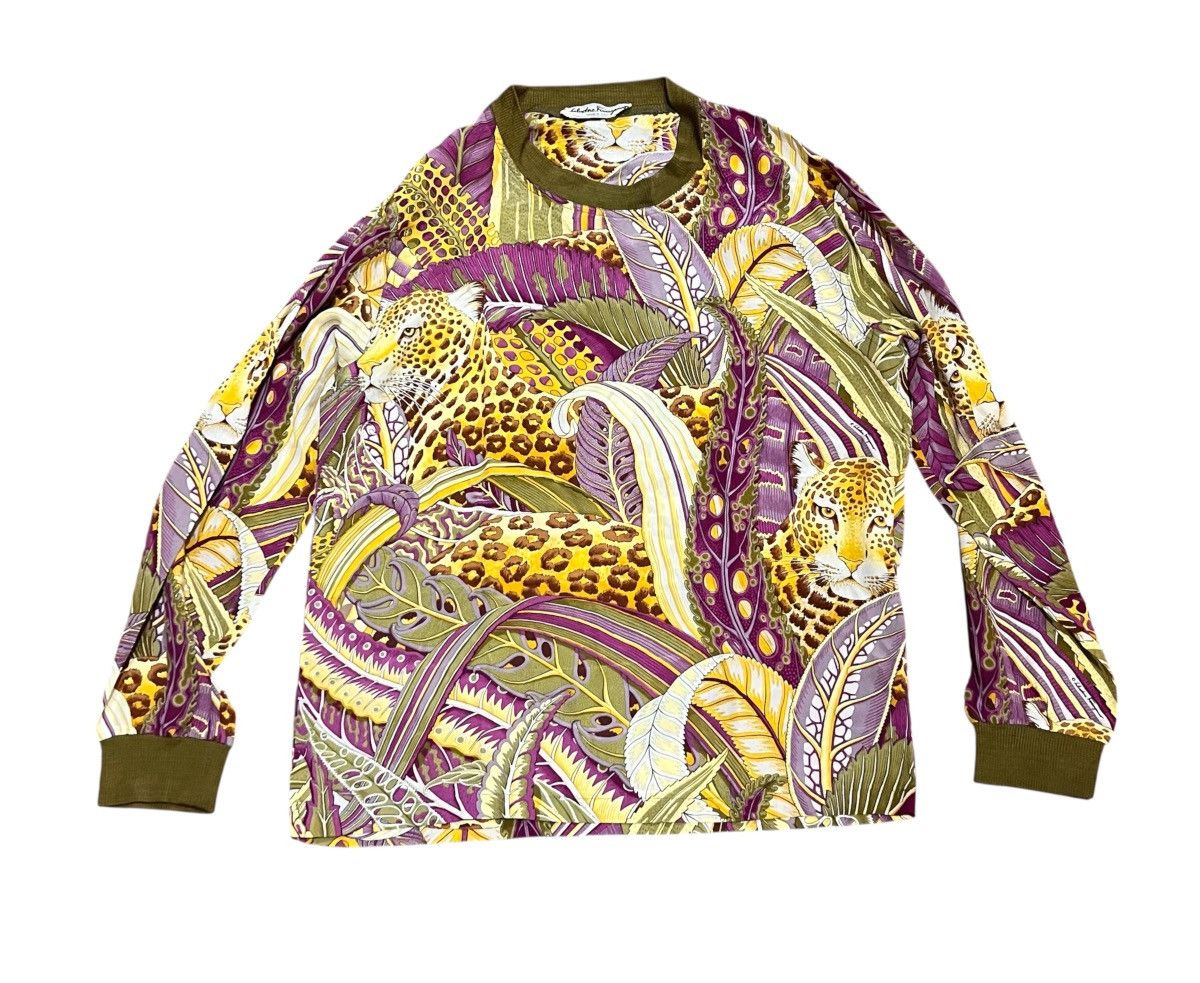 Salvatore Ferragamo Vintage salvatore ferragamo printed flowy leopard sweatshirt Size US S / EU 44-46 / 1 - 1 Thumbnail