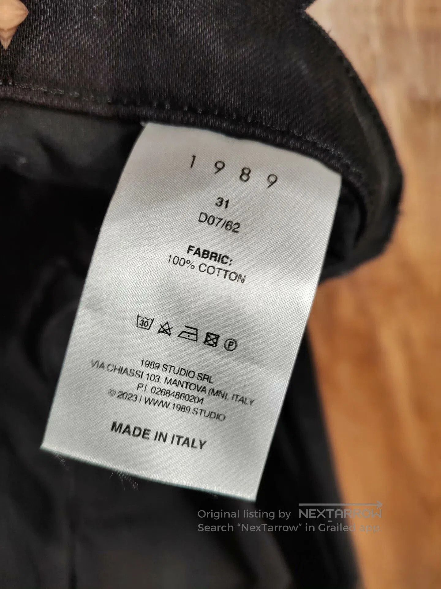 1989 STUDIO Balenciaga Givenchy Black Denim Pants. Size US 31 - 8 Thumbnail
