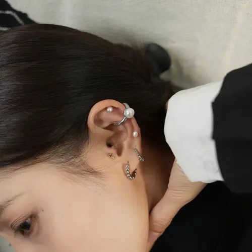 Jewelry Chic Pearl Stud Earrings Set Size ONE SIZE - 5 Thumbnail