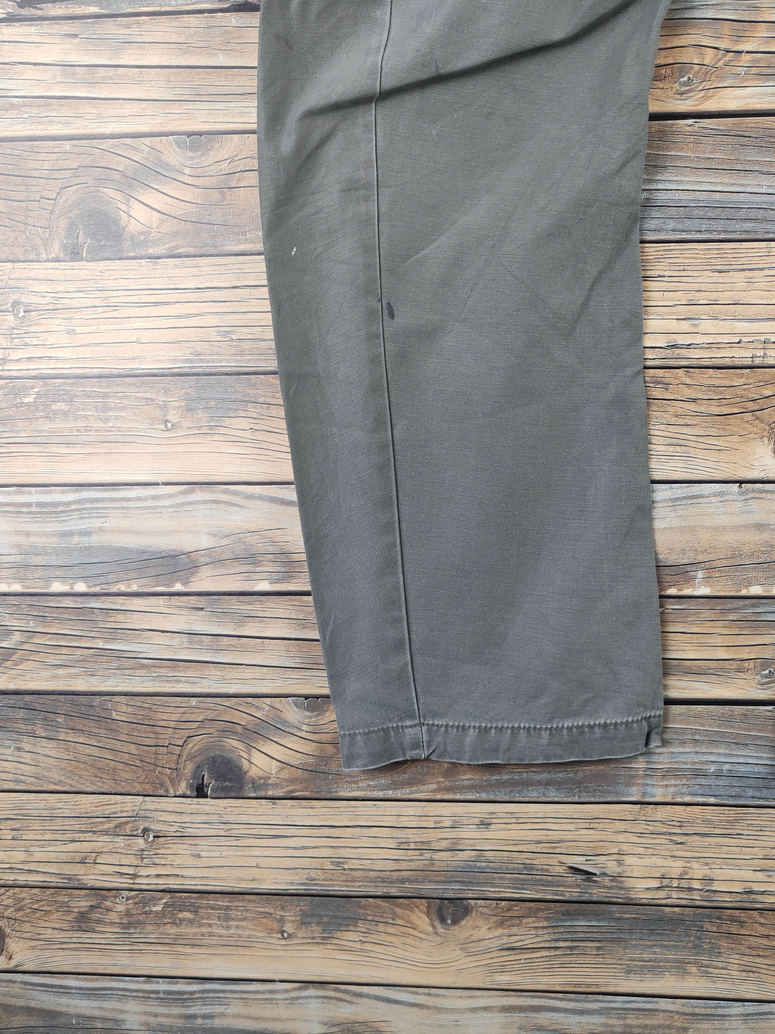 Japanese Brand DL Xebec Army Green Multipocket Cargo Pants #46-292T Size US 32 / EU 48 - 4 Thumbnail