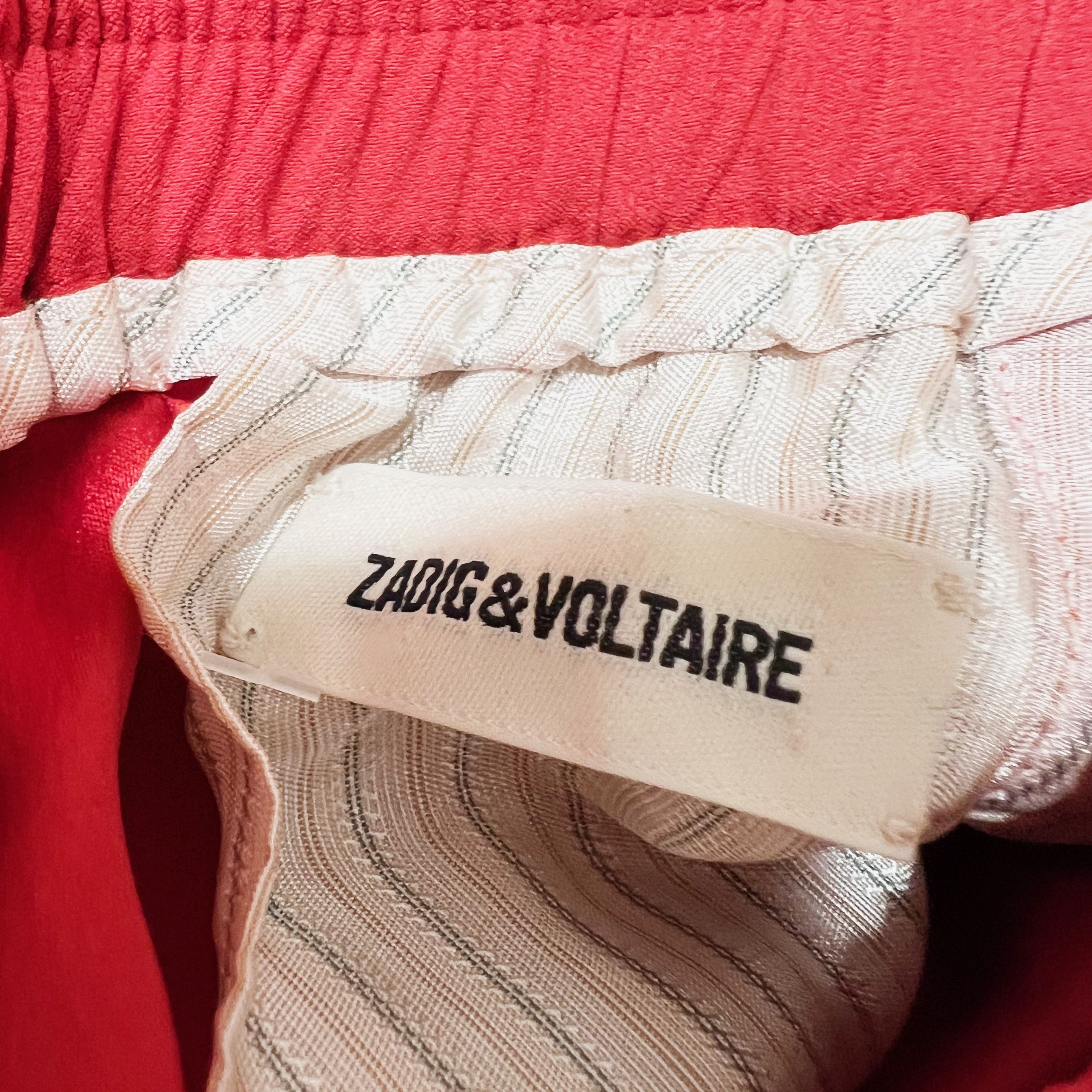 Zadig & Voltaire Zadig & Voltaire Poeme Crepe Satin Mid Rise Size 27" / US 4 / IT 40 - 2 Thumbnail