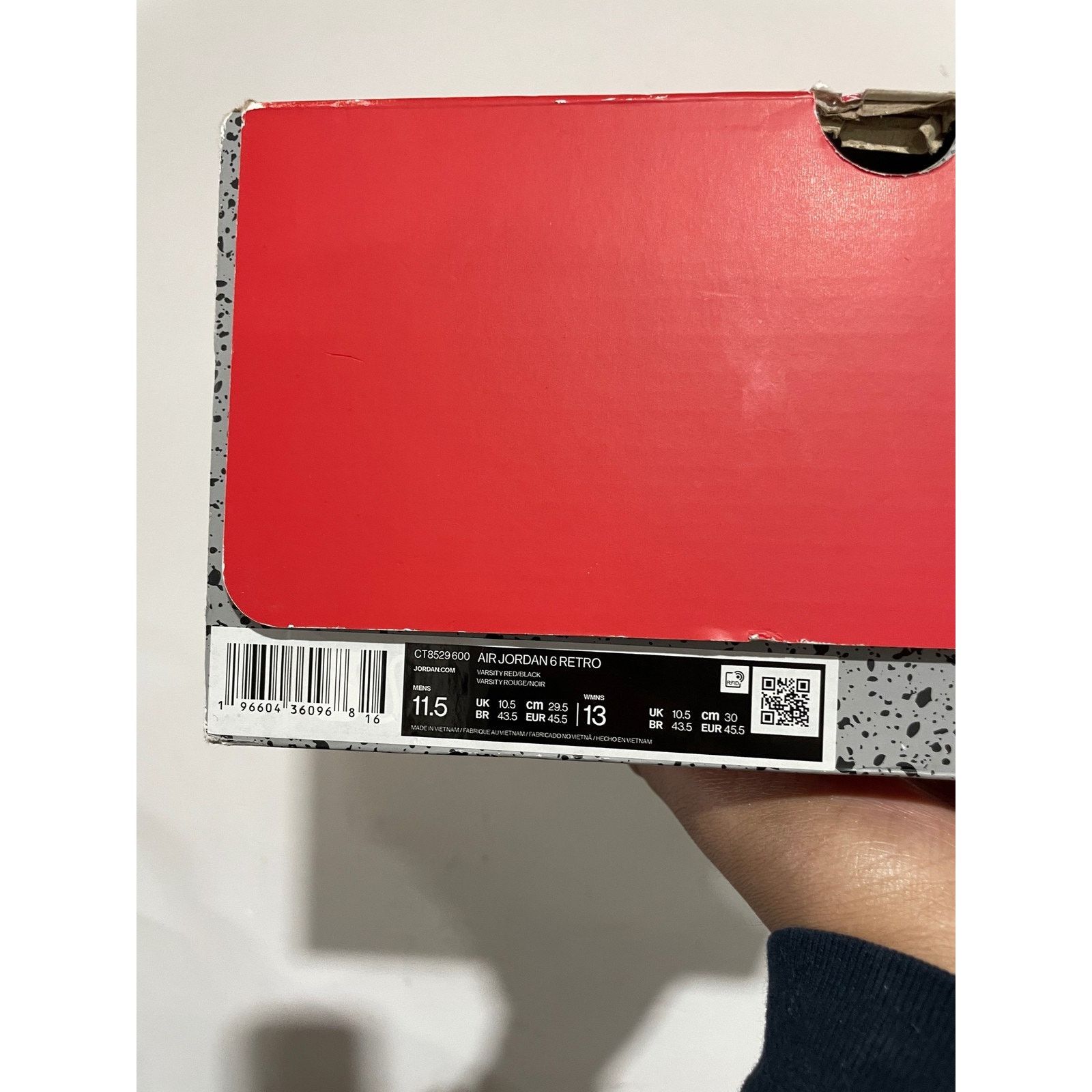Nike NIKE JORDAN 6 TORO BRAVO SIZE 11.5 PREOWNED00 Size US 11.5 / EU 44-45 - 7 Thumbnail