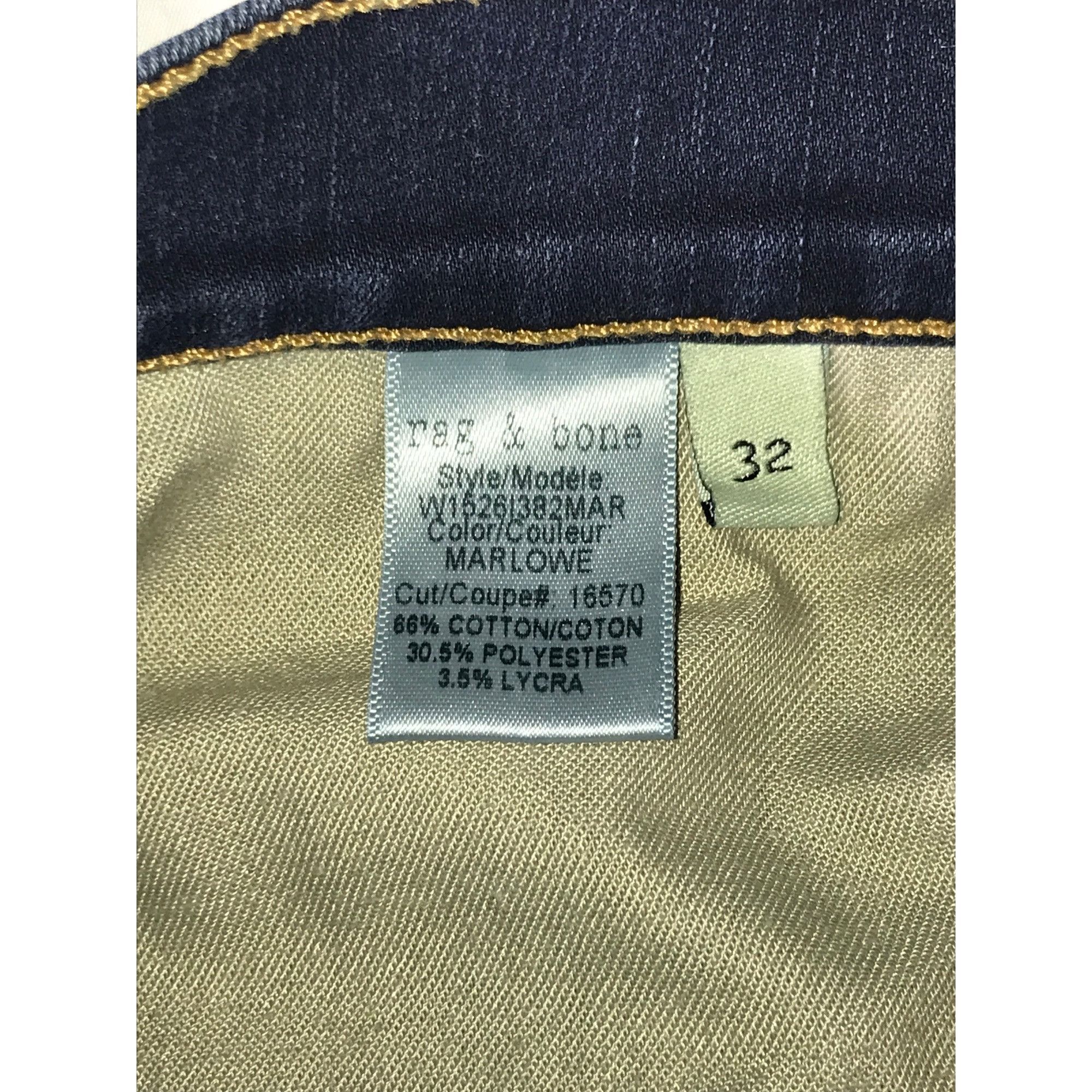 Rag & Bone Rag & Bone Women's Marlowe Blue Slim Fit Capri Je Size 32" / US 10 / IT 46 - 10 Thumbnail