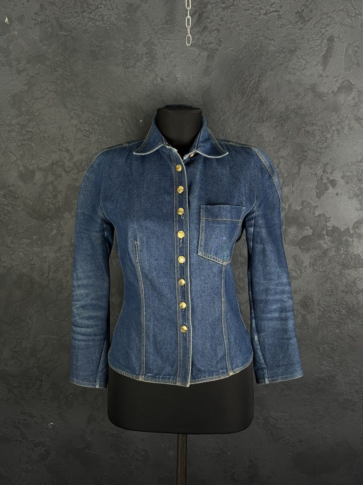Dior Vintage CHRISTIAN DIOR BOUTIQUE Embroidered Denim Jacket Size M / US 6-8 / IT 42-44 - 1 Thumbnail