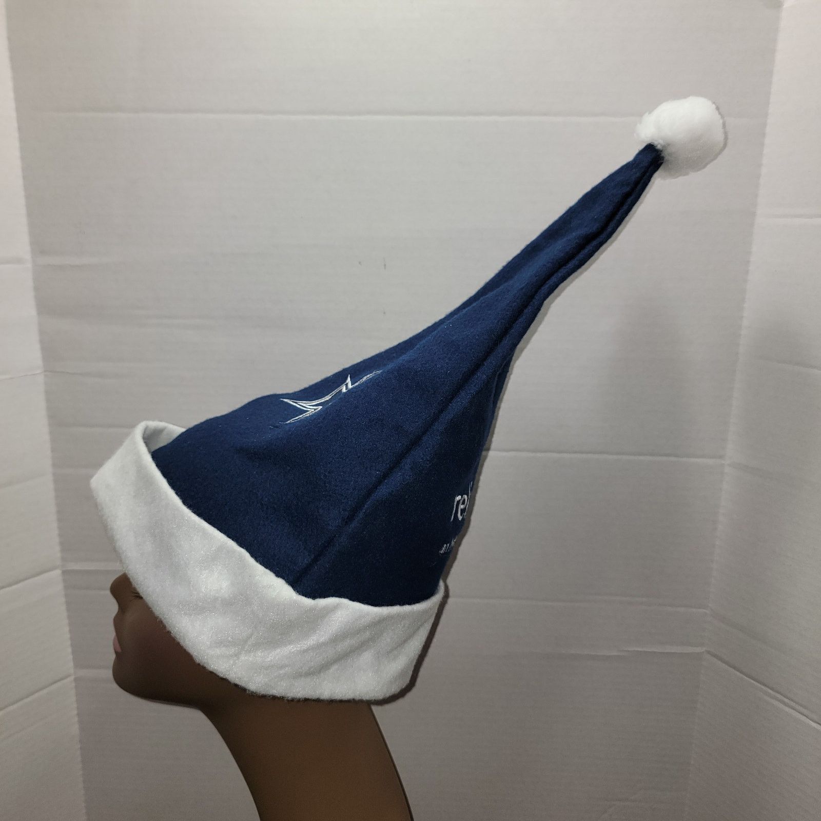 Other Dallas Cowboys Navy & White Santa Christmas Hat Size ONE SIZE - 5 Thumbnail