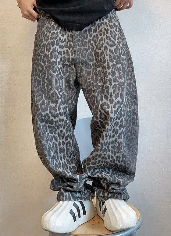 Japanese Brand × Vintage Y2K retro fashion leopard scimitar baggy pants Size US 32 / EU 48 - 1 Thumbnail