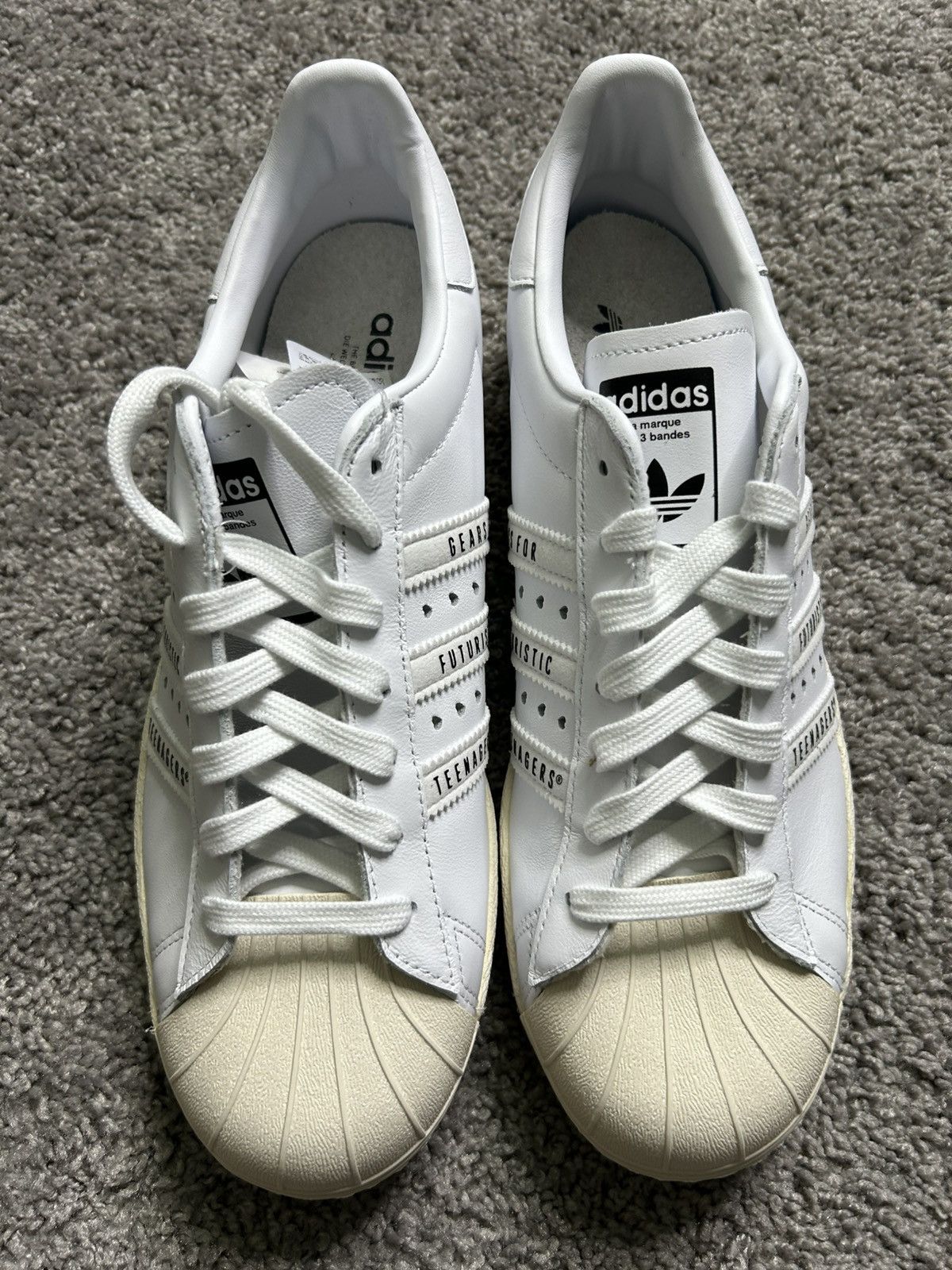 Adidas Adidas Superstar Human Made White Size 10 Size US 10 / EU 43 - 4 Thumbnail
