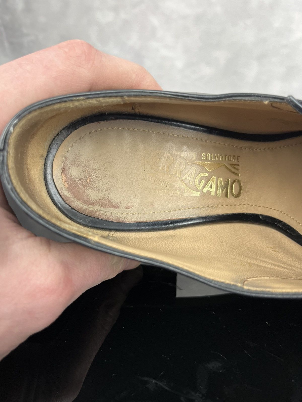 Salvatore Ferragamo Salvatore Ferragamo Women's Black Leather Oxford Size 9.5 C Size US 9.5 / IT 39.5 - 14 Thumbnail