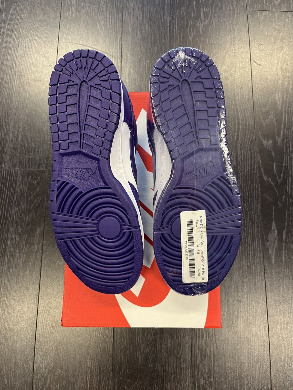 Nike Nike Dunk Low Championship Court Purple Size US 8.5 / EU 41-42 - 5 Thumbnail