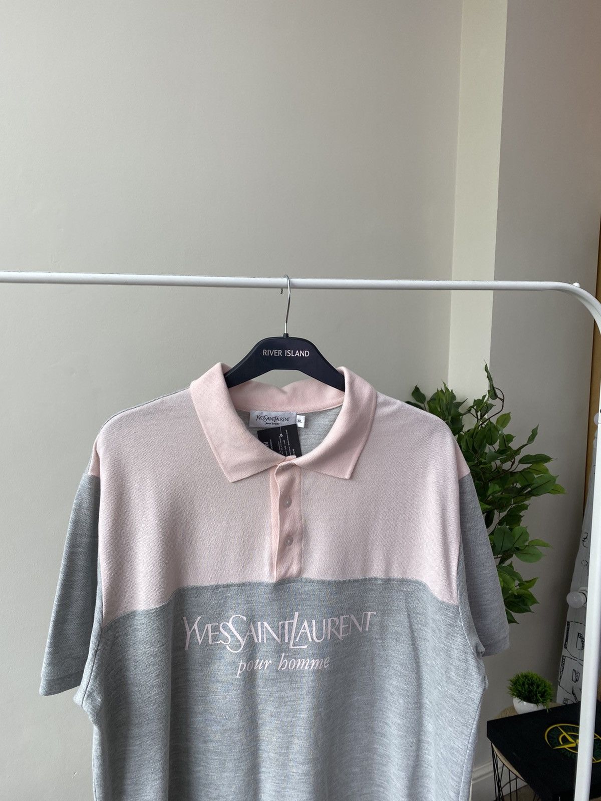 Designer × Vintage × Yves Saint Laurent Vintage YSL Yves Saint Laurent Luxury Polo T-shirt Size US XL / EU 56 / 4 - 6 Thumbnail