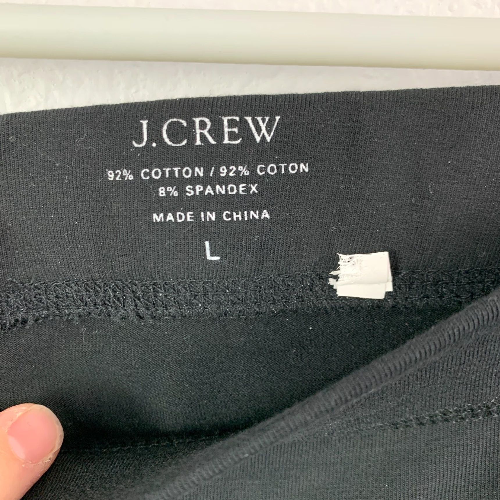 J.Crew J.Crew Black Signature Leggings L Womens Activewear Skinny 28 in Inseam Stretch Comfort Elastic Waist NWOT 17689 Size 36" / US 14 / IT 50 - 2 Thumbnail