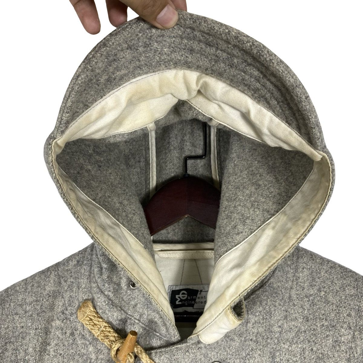 Engineered Garments Vintage Engineered Garments Wool Duffle Coat Grey Melange Size US M / EU 48-50 / 2 - 7 Thumbnail