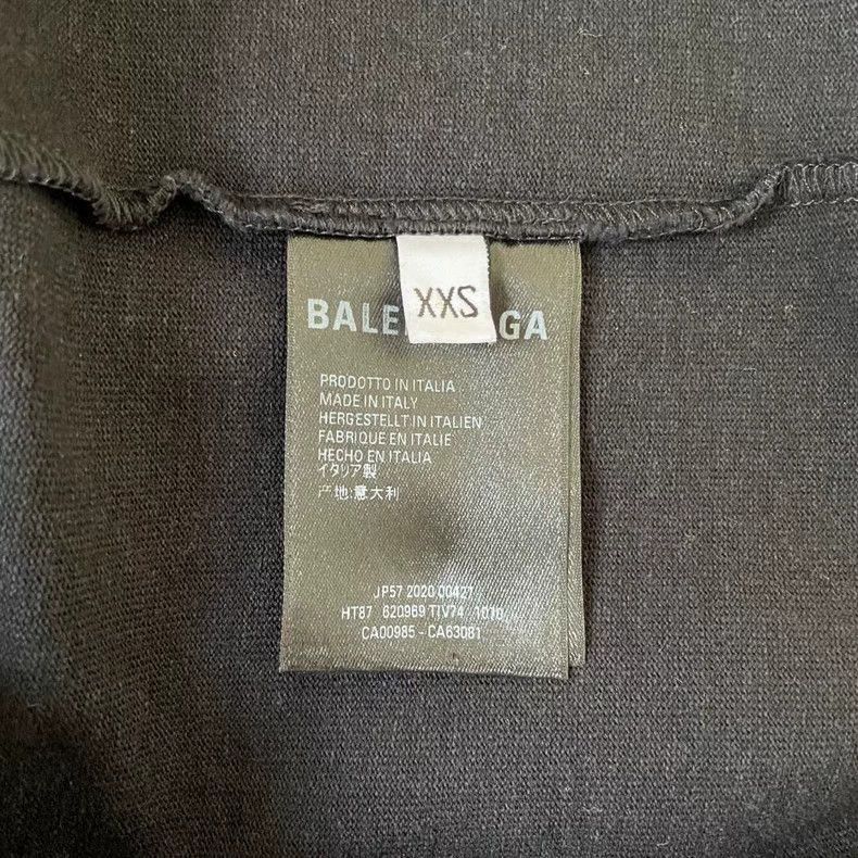 Balenciaga Balenciaga Crew Black Short Sleeve Shirt-2505 Size US XXS / EU 40 - 4 Thumbnail
