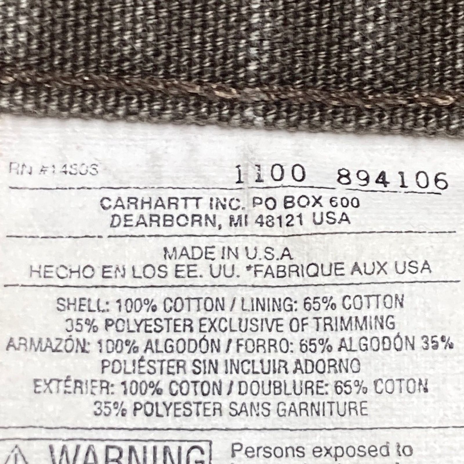 Carhartt Carhartt B111 TMB Timber Pants 36x34 Flannel Lined USA Y2K Size US 36 / EU 52 - 9 Thumbnail